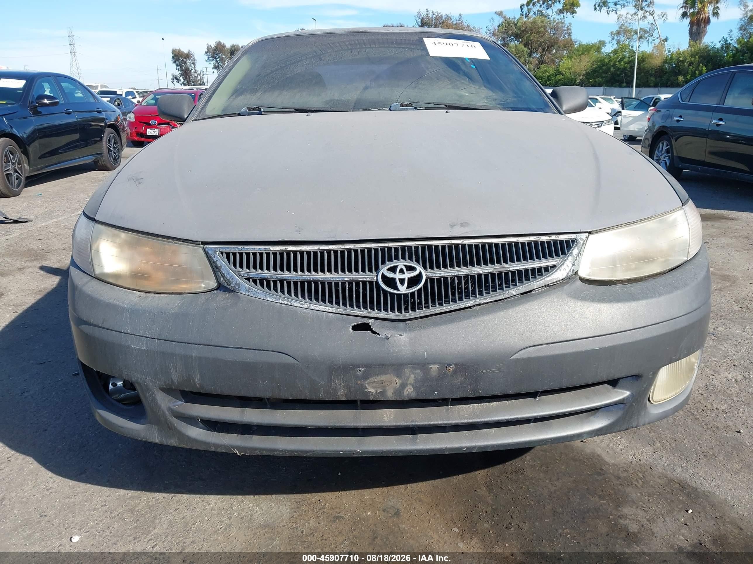 1999 Toyota Camry Solara Se Серый vin: 2T1CG22P2XC155275