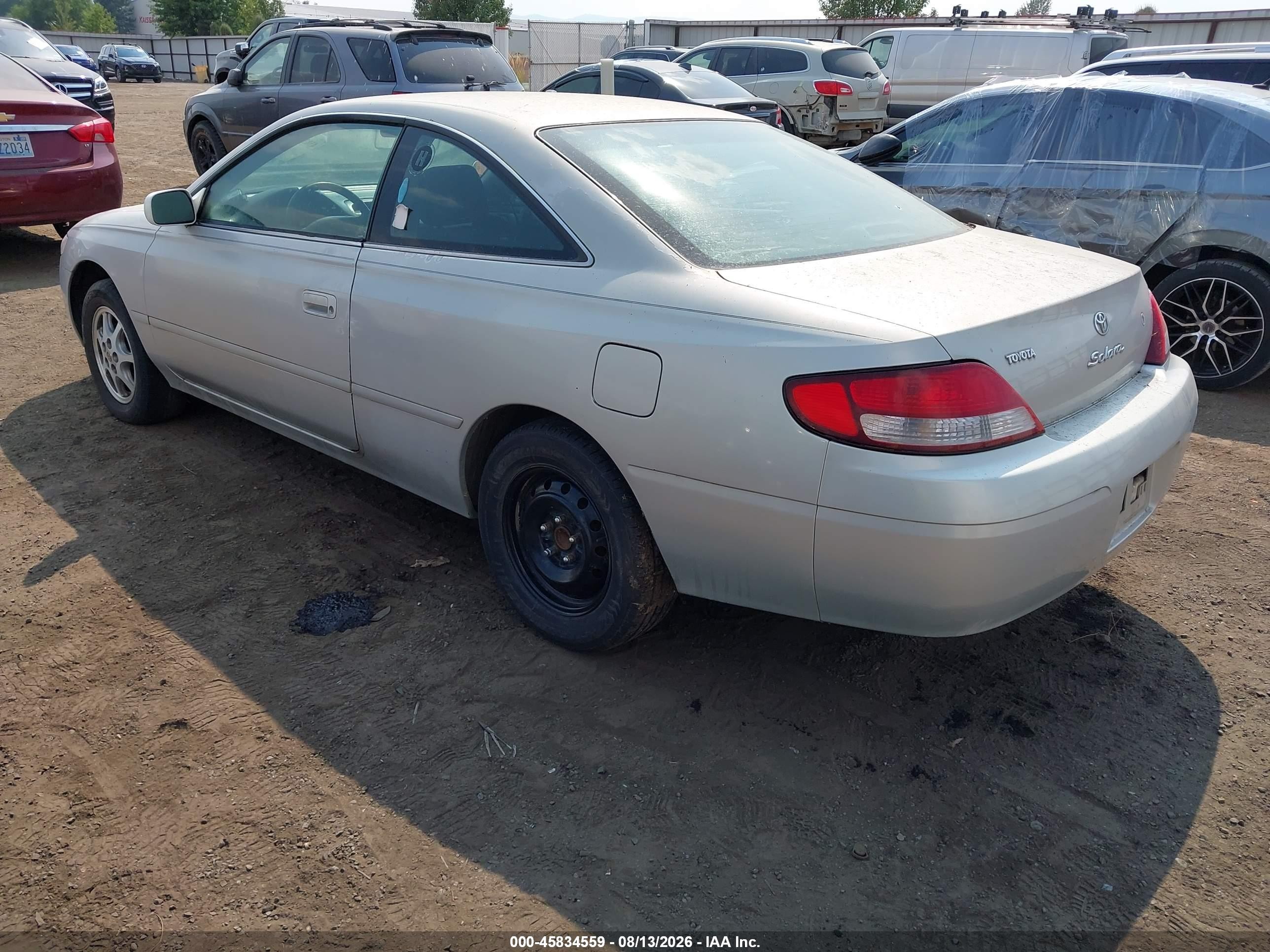 2000 Toyota Camry Solara Se Gray vin: 2T1CG22P2YC333011