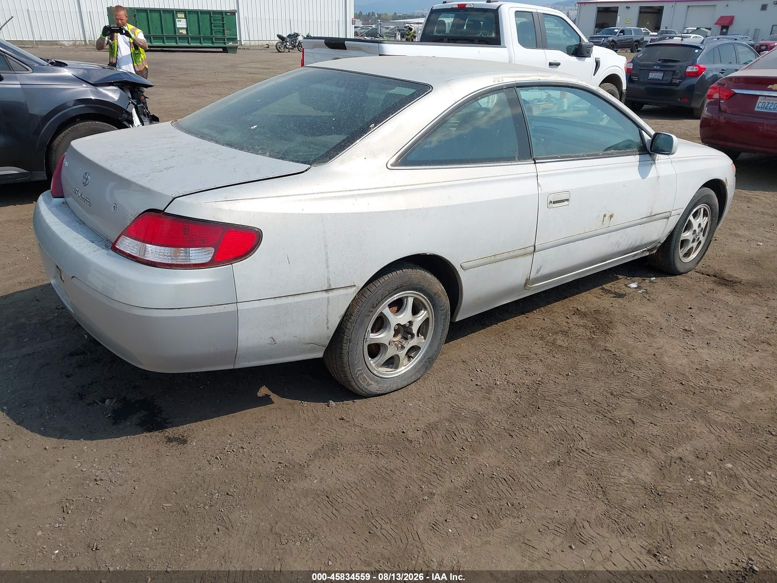 2000 Toyota Camry Solara Se Gray vin: 2T1CG22P2YC333011