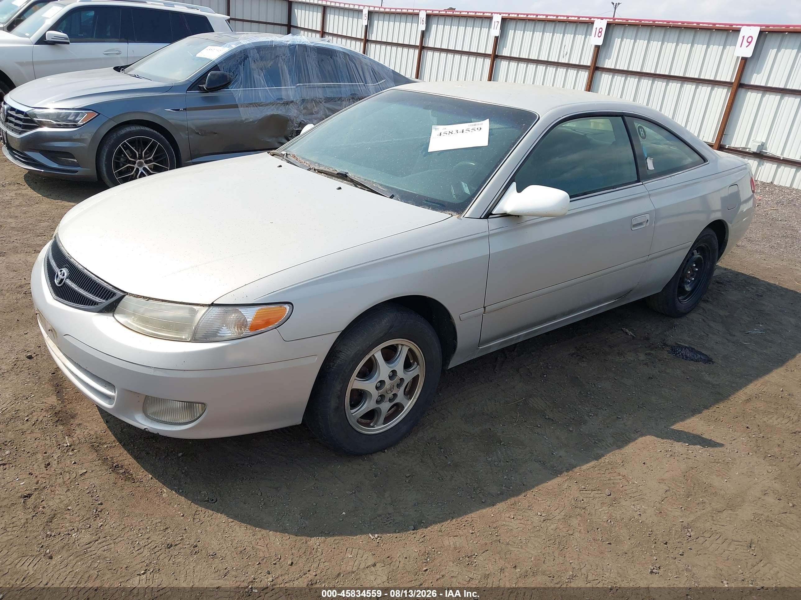 2000 Toyota Camry Solara Se Gray vin: 2T1CG22P2YC333011