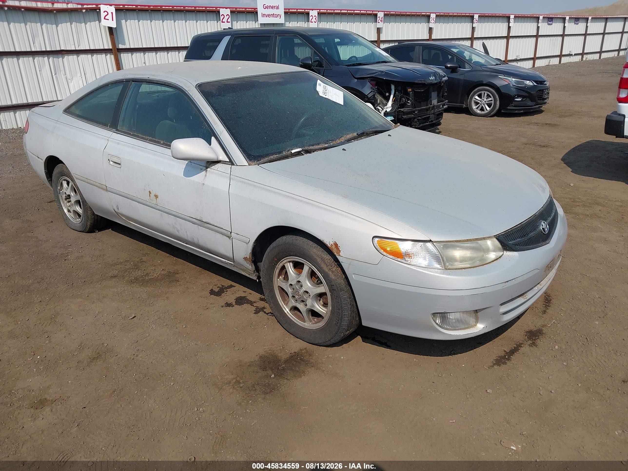 2000 Toyota Camry Solara Se Gray vin: 2T1CG22P2YC333011