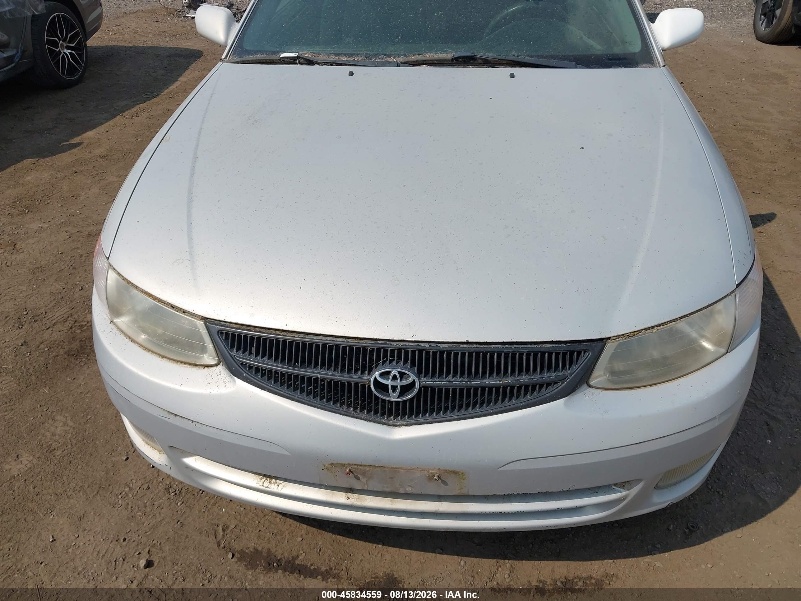 2000 Toyota Camry Solara Se Gray vin: 2T1CG22P2YC333011