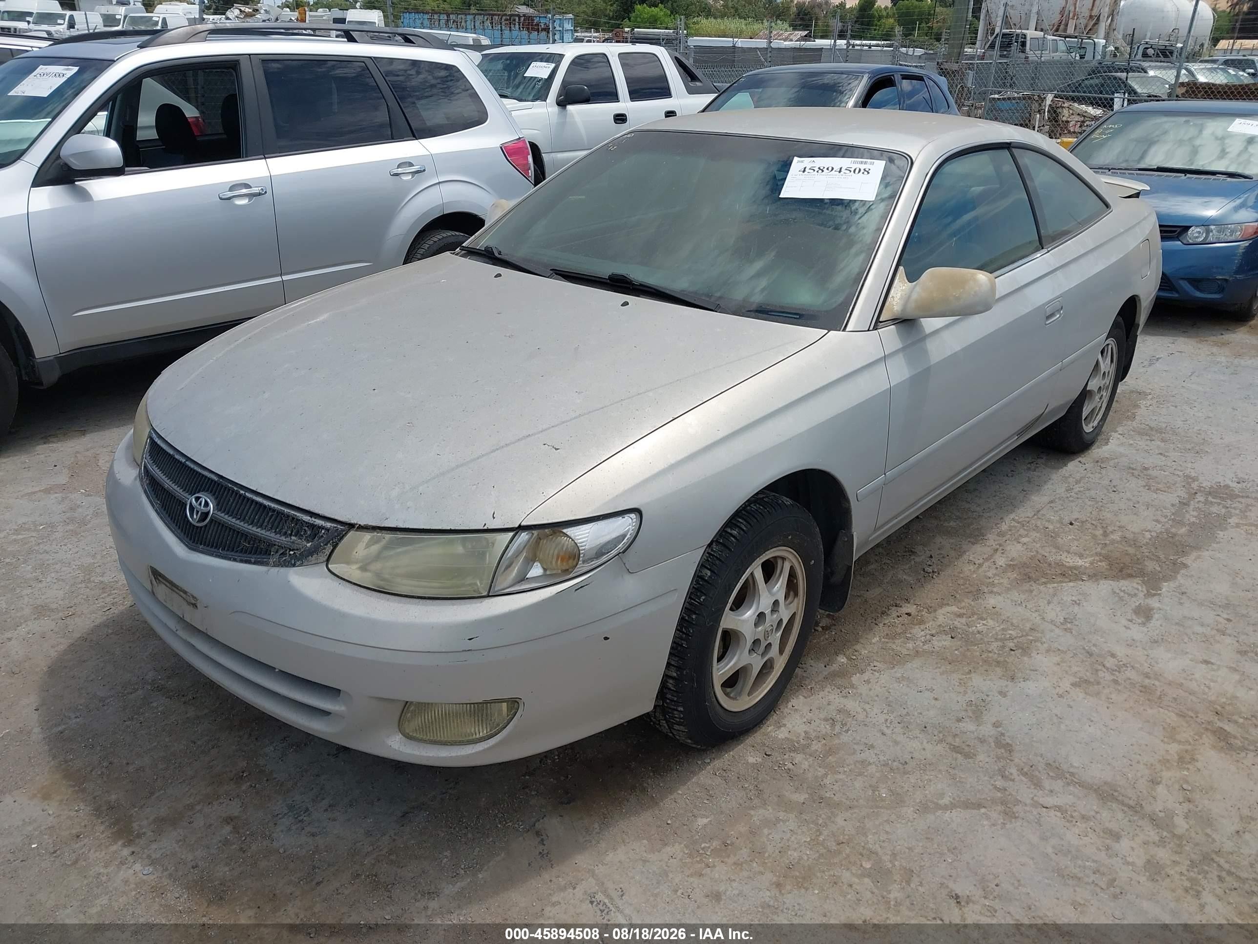 2001 Toyota Camry Solara Se Серебряный vin: 2T1CG22P31C520523