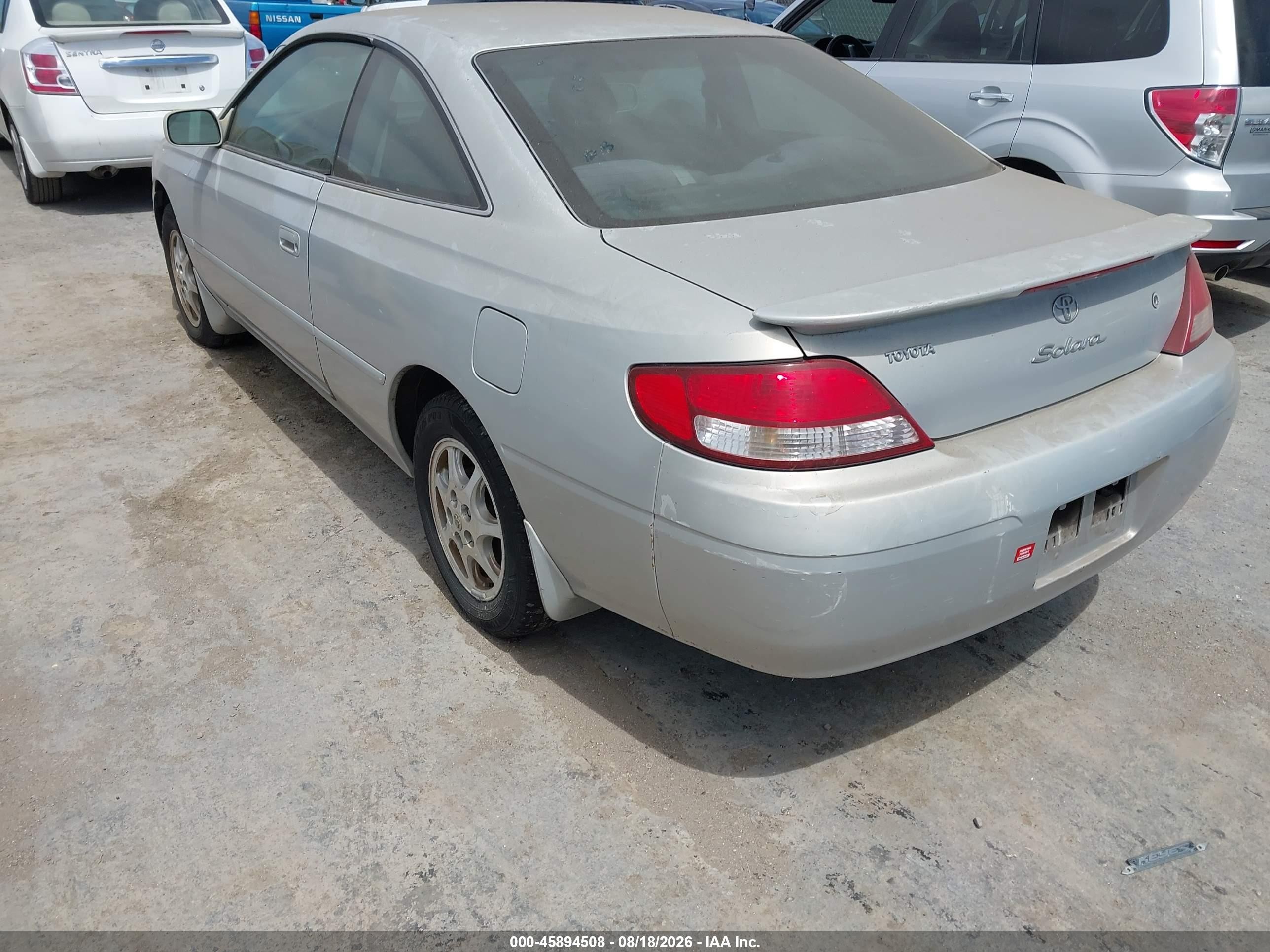 2001 Toyota Camry Solara Se Серебряный vin: 2T1CG22P31C520523