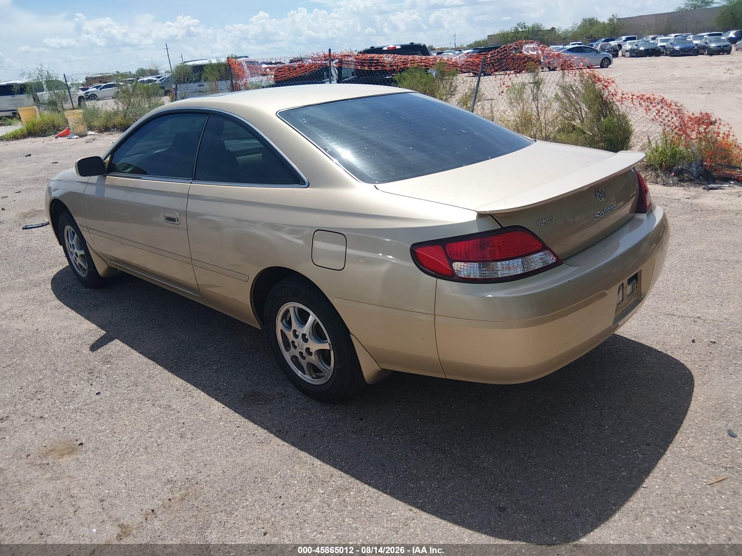 2001 Toyota Camry Solara Se Золотой vin: 2T1CG22P41C457268