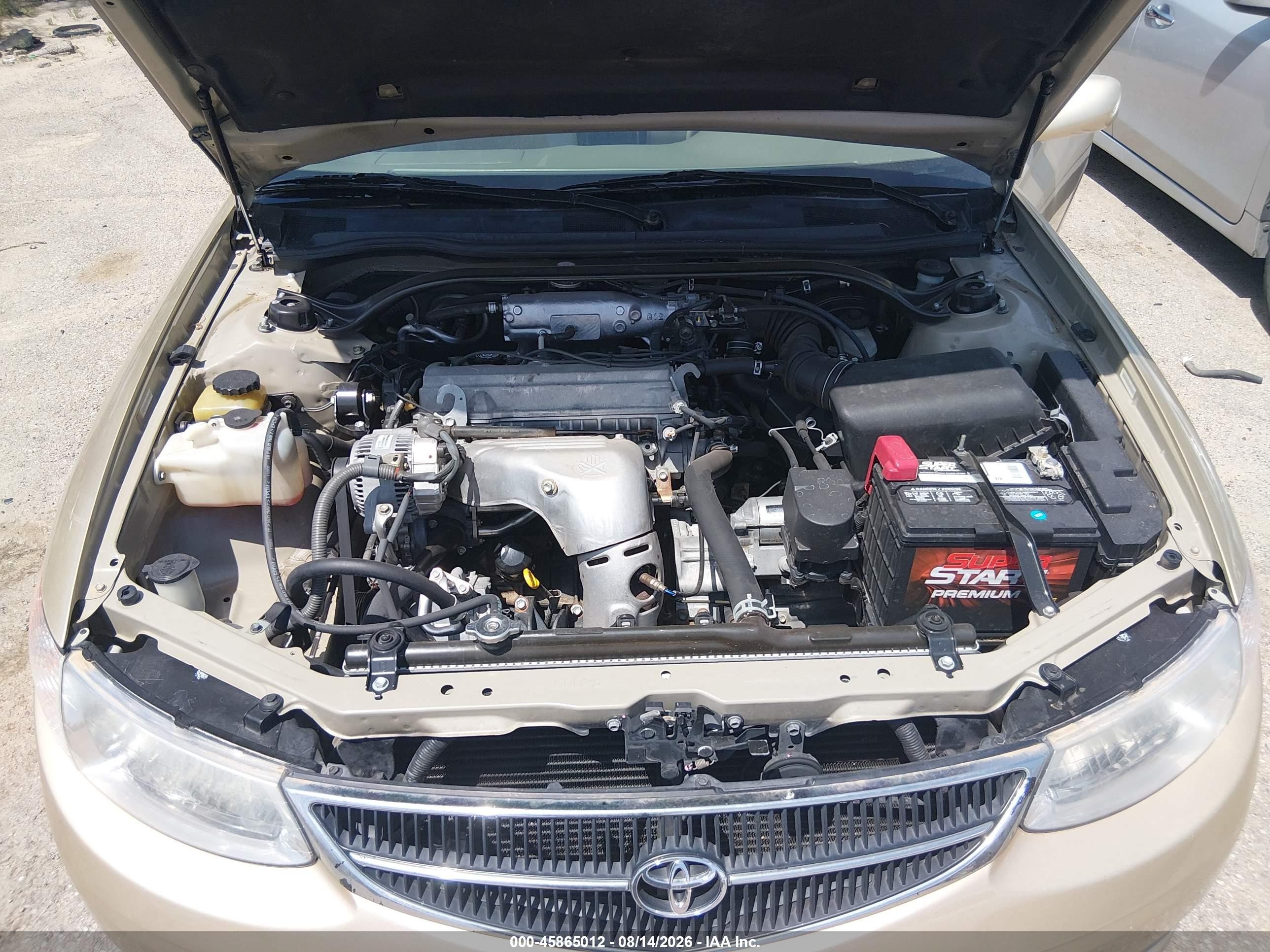 2001 Toyota Camry Solara Se Золотой vin: 2T1CG22P41C457268