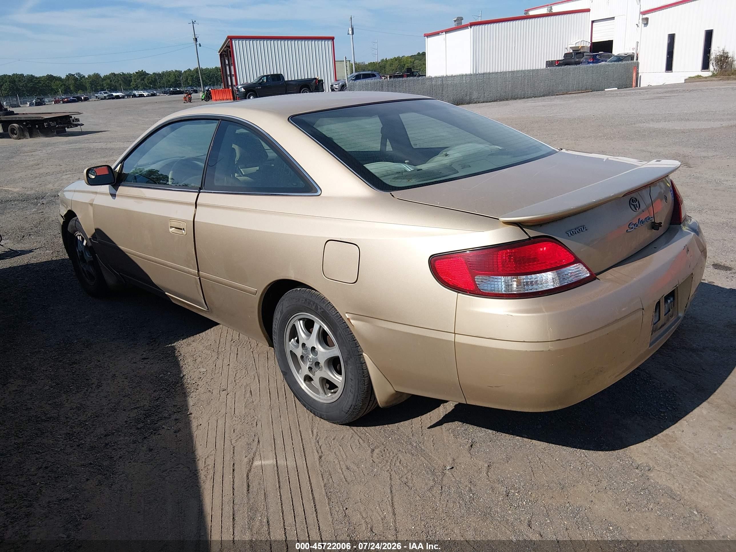 2001 Toyota Camry Solara Se Желто-коричневый vin: 2T1CG22P41C491596