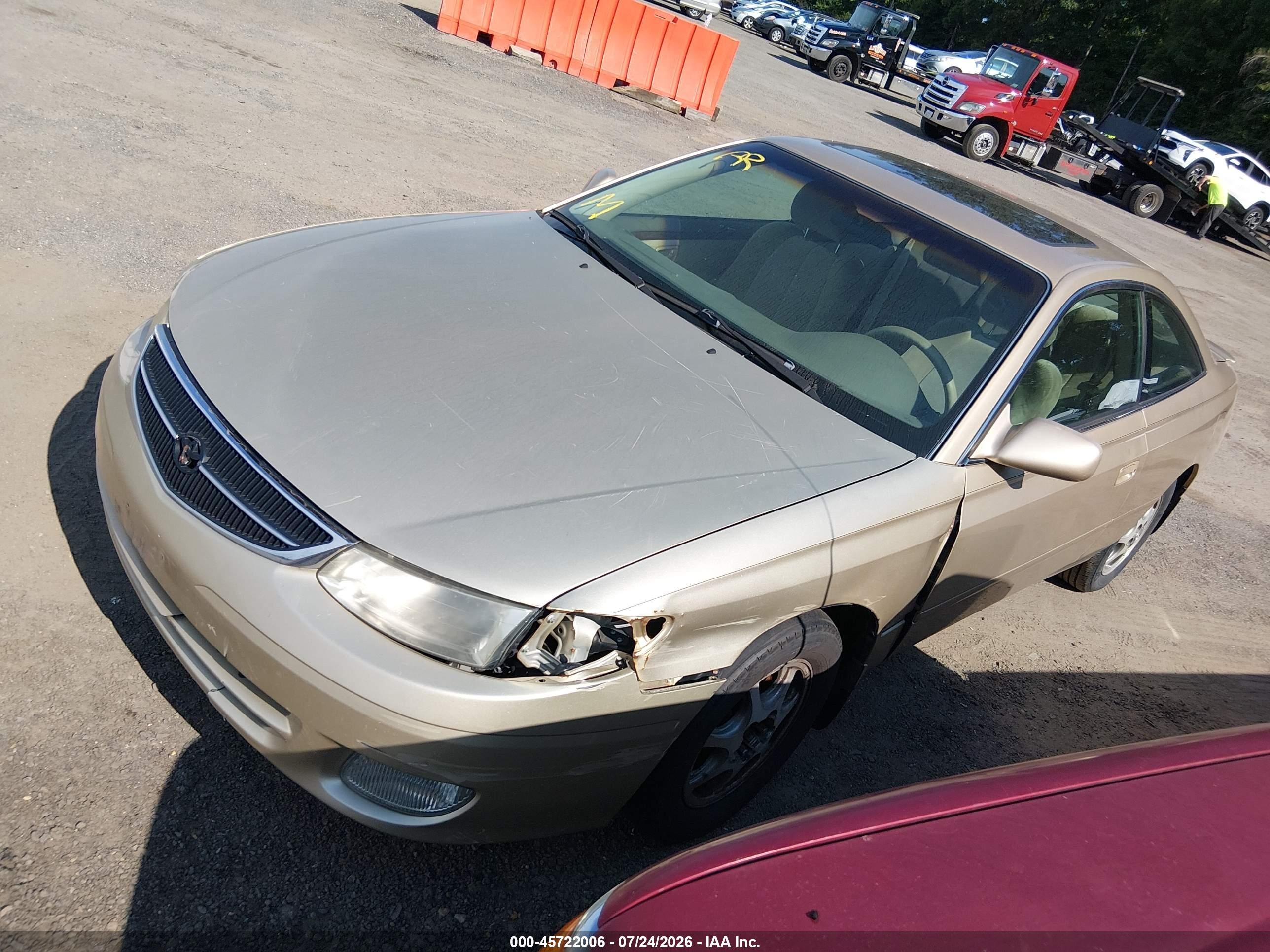 2001 Toyota Camry Solara Se Желто-коричневый vin: 2T1CG22P41C491596
