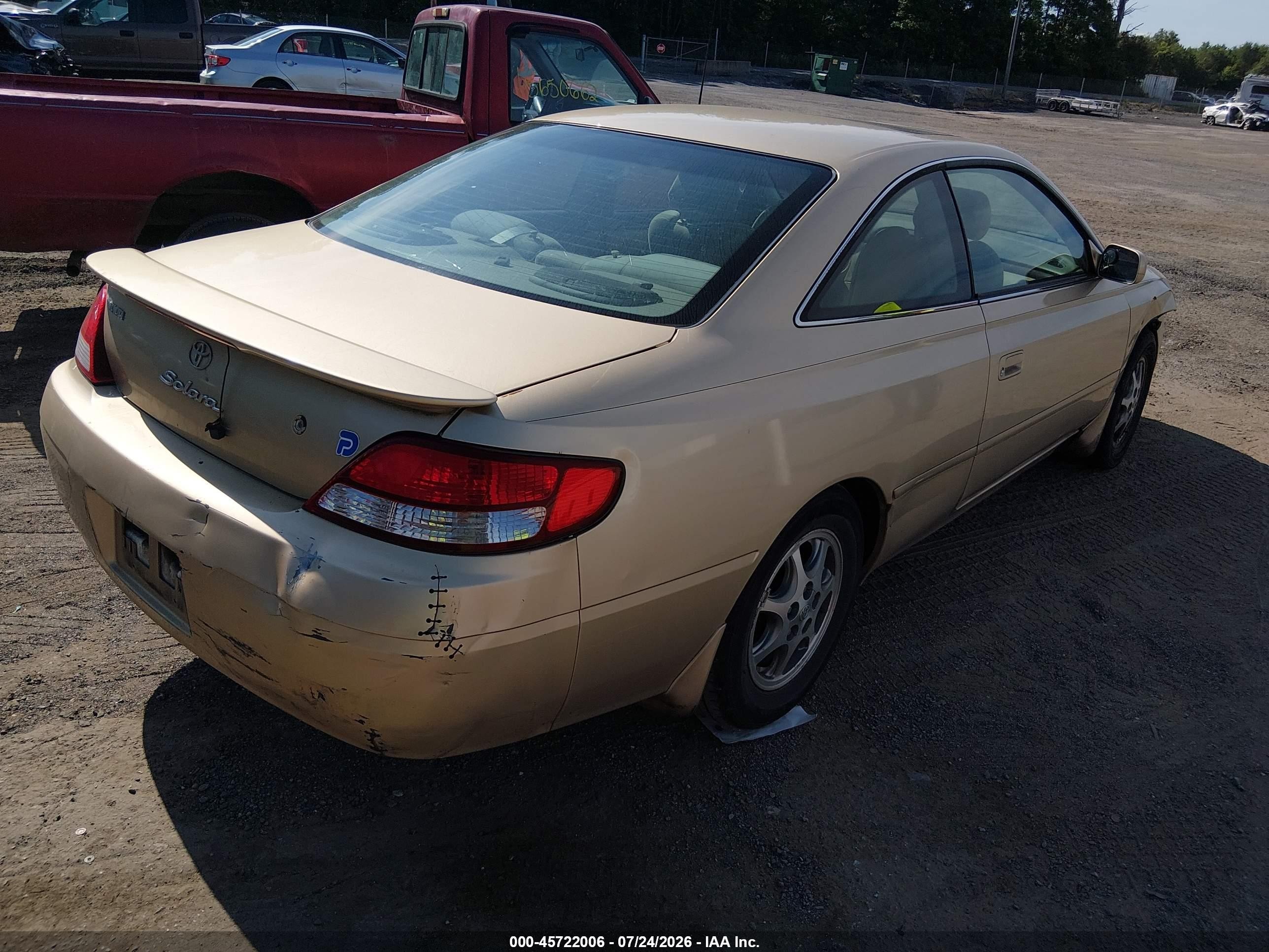 2001 Toyota Camry Solara Se Желто-коричневый vin: 2T1CG22P41C491596