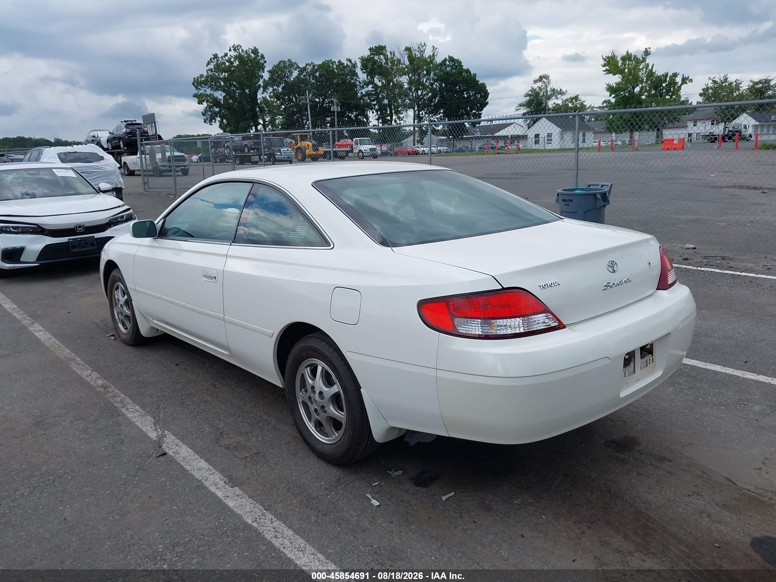 2000 Toyota Camry Solara Se White vin: 2T1CG22P4YC375793