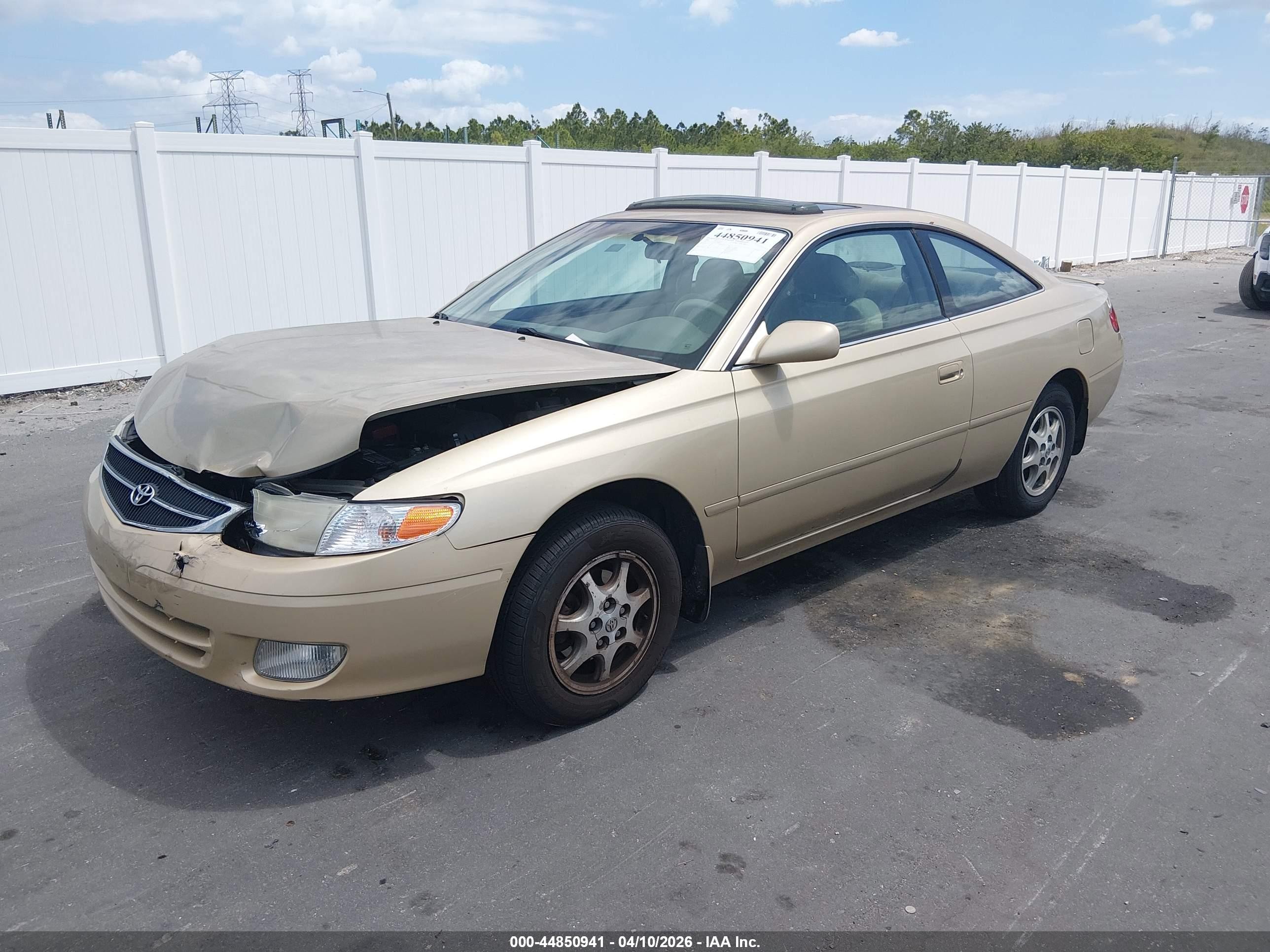 2000 Toyota Camry Solara Se Gold vin: 2T1CG22P4YC404905