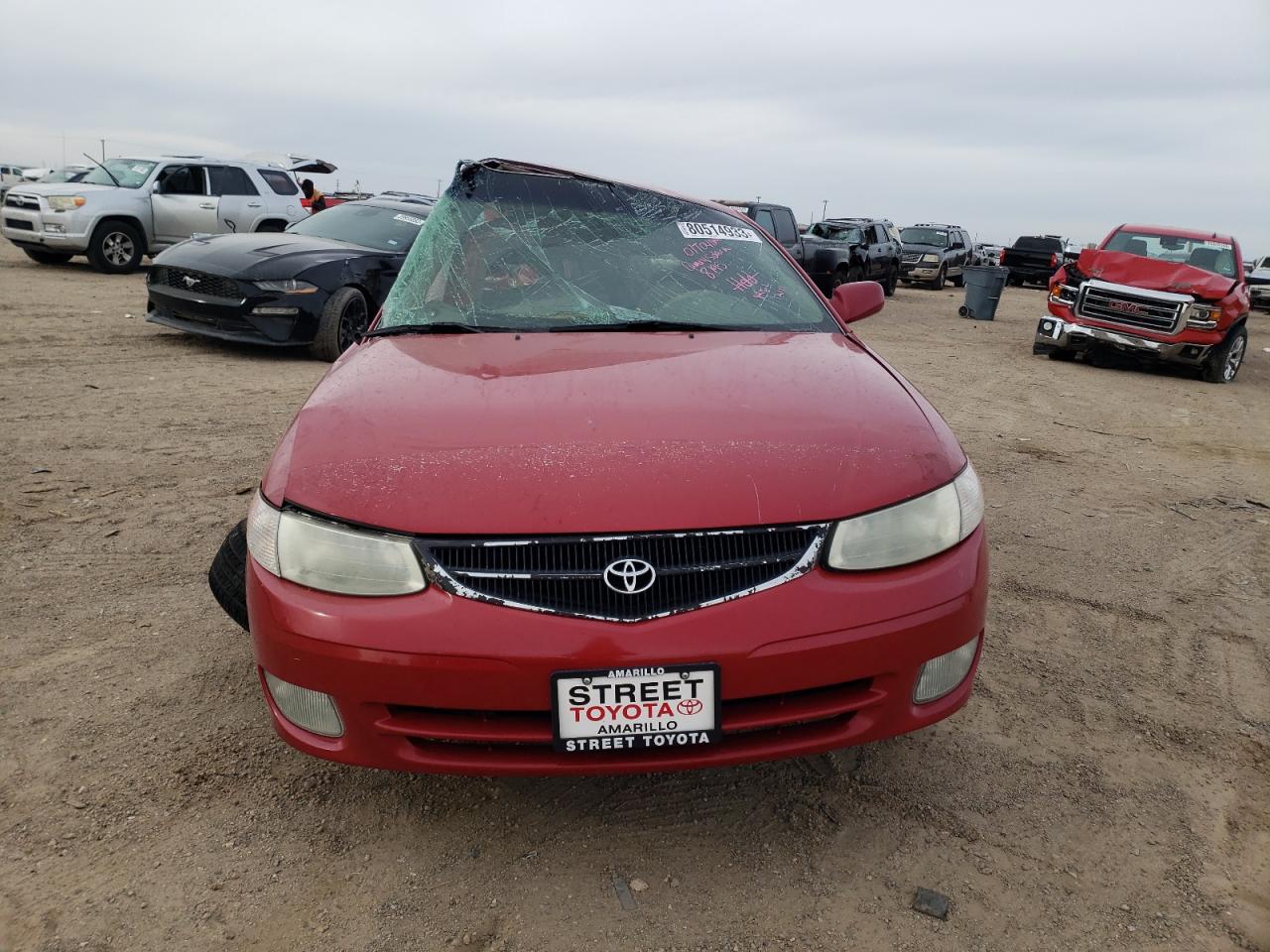 2001 Toyota Camry Solara Se Красный vin: 2T1CG22P71C508195