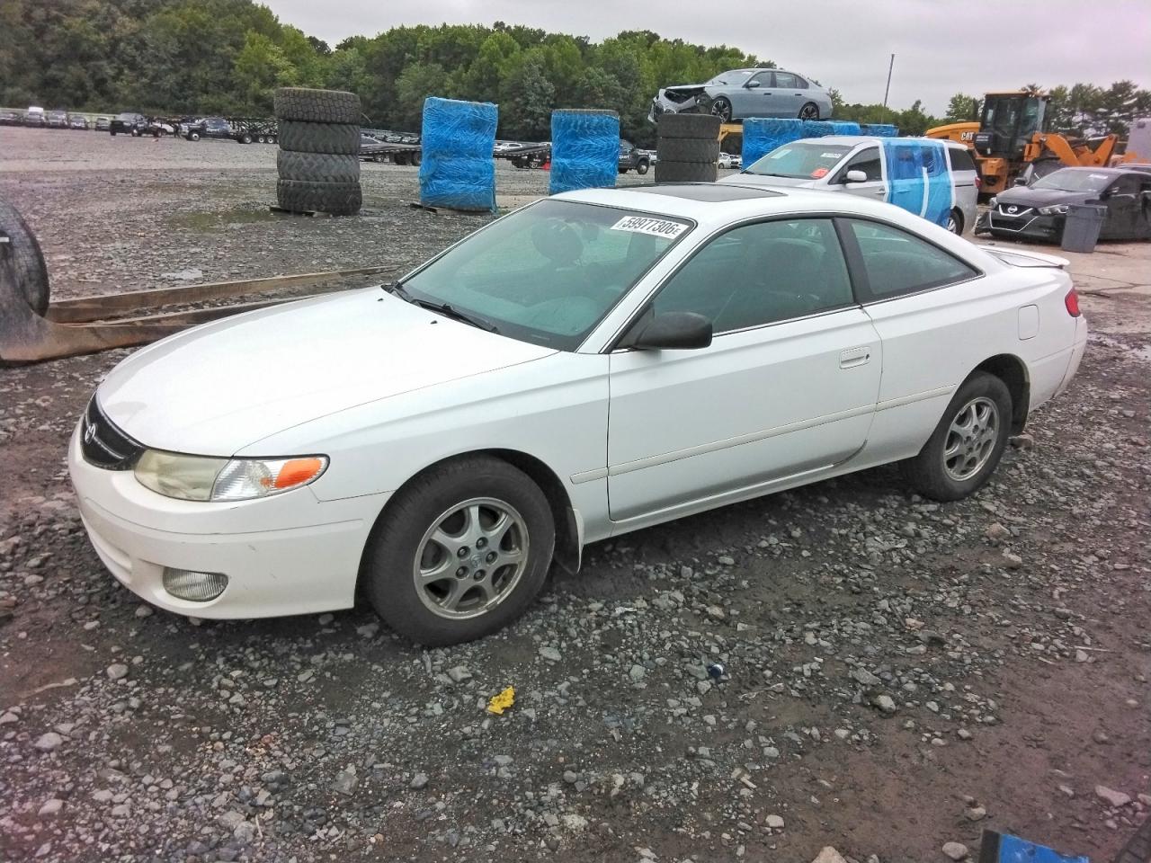 2001 Toyota Camry Solara Se White vin: 2T1CG22P81C501059