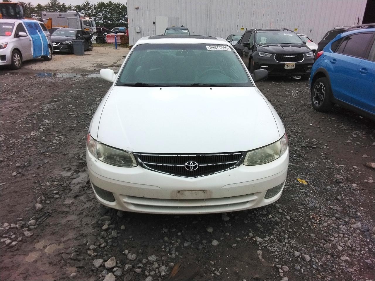 2001 Toyota Camry Solara Se White vin: 2T1CG22P81C501059