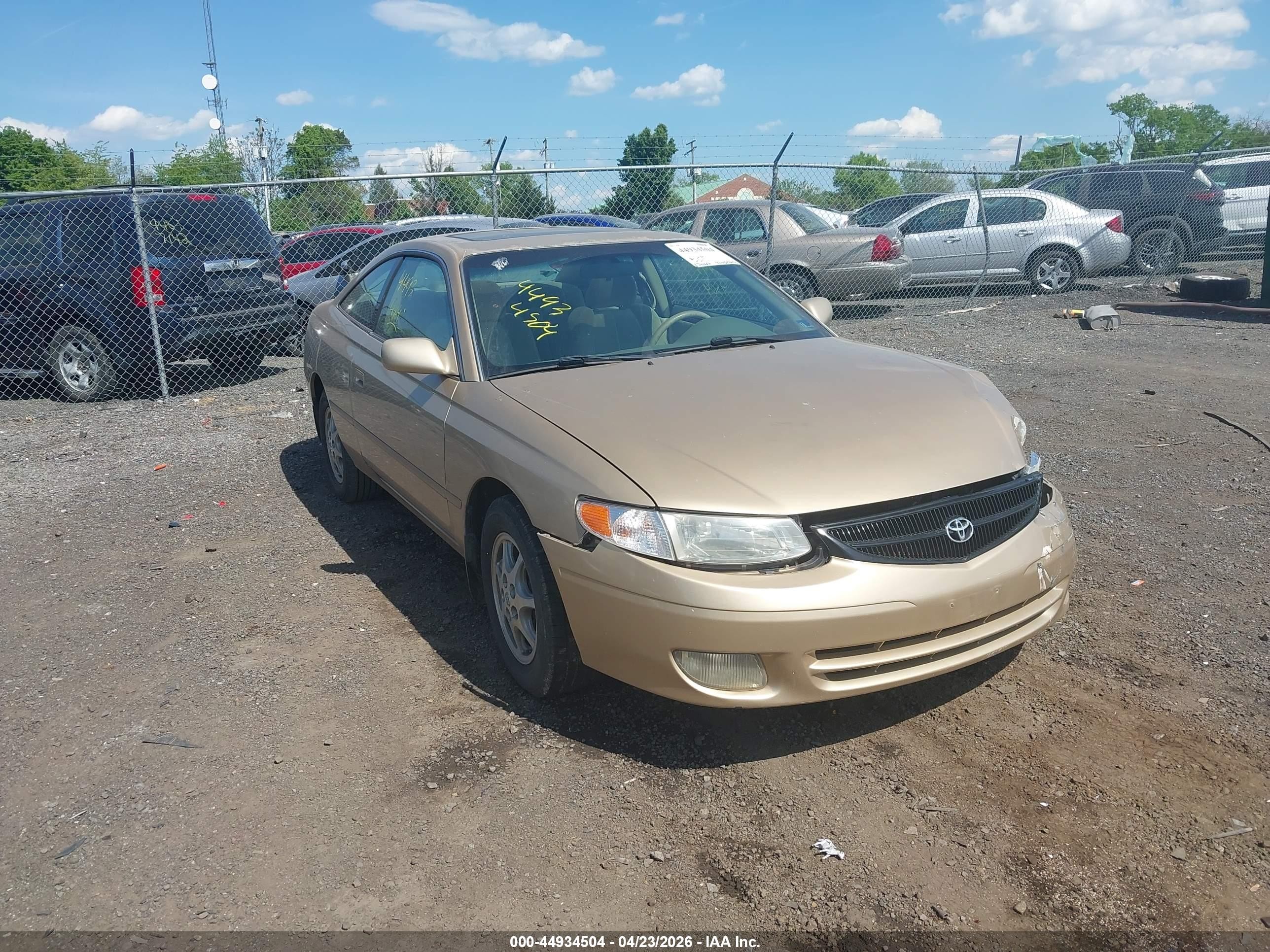 2000 Toyota Camry Solara Se Gold vin: 2T1CG22P8YC293856