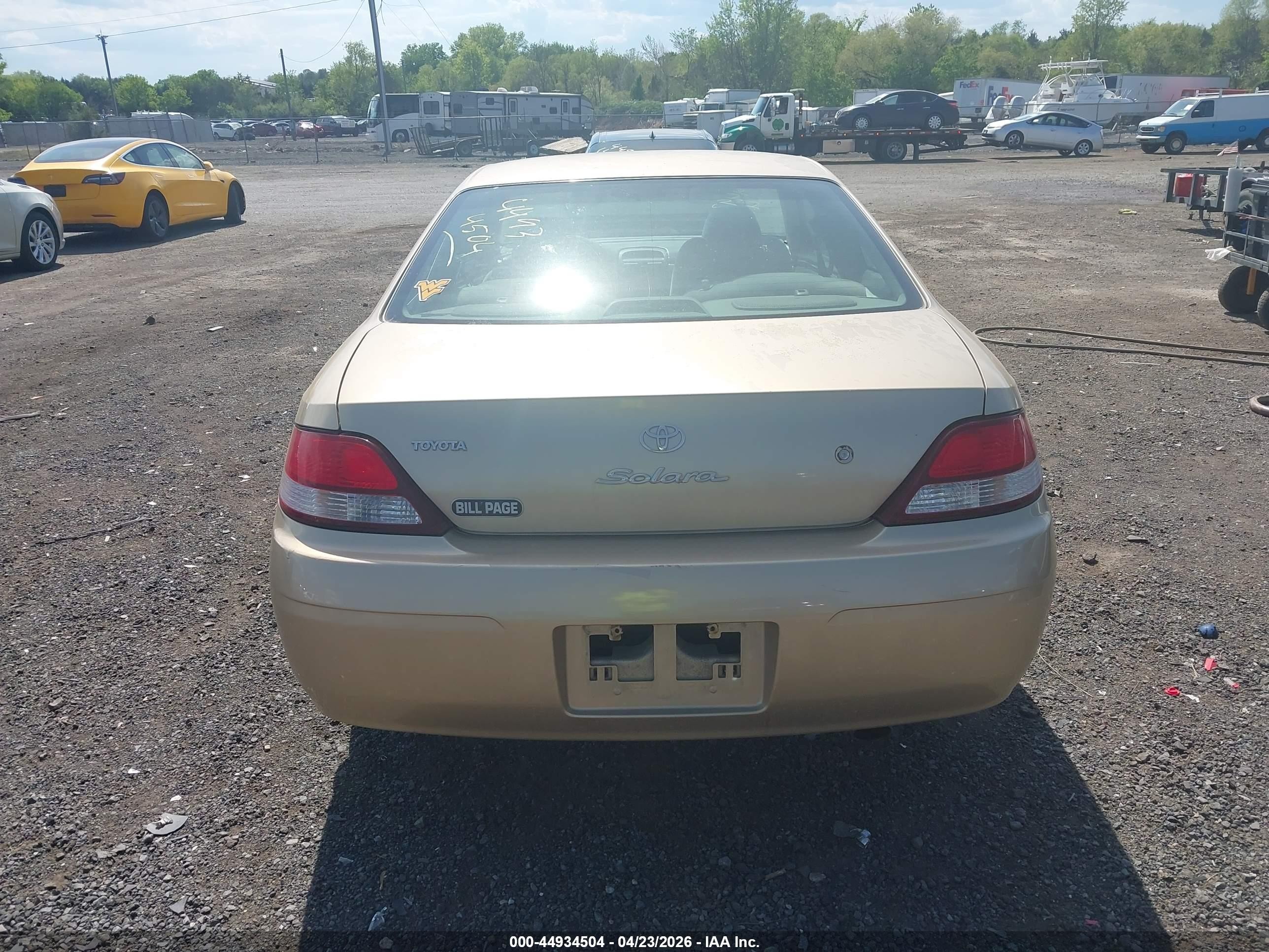 2000 Toyota Camry Solara Se Gold vin: 2T1CG22P8YC293856