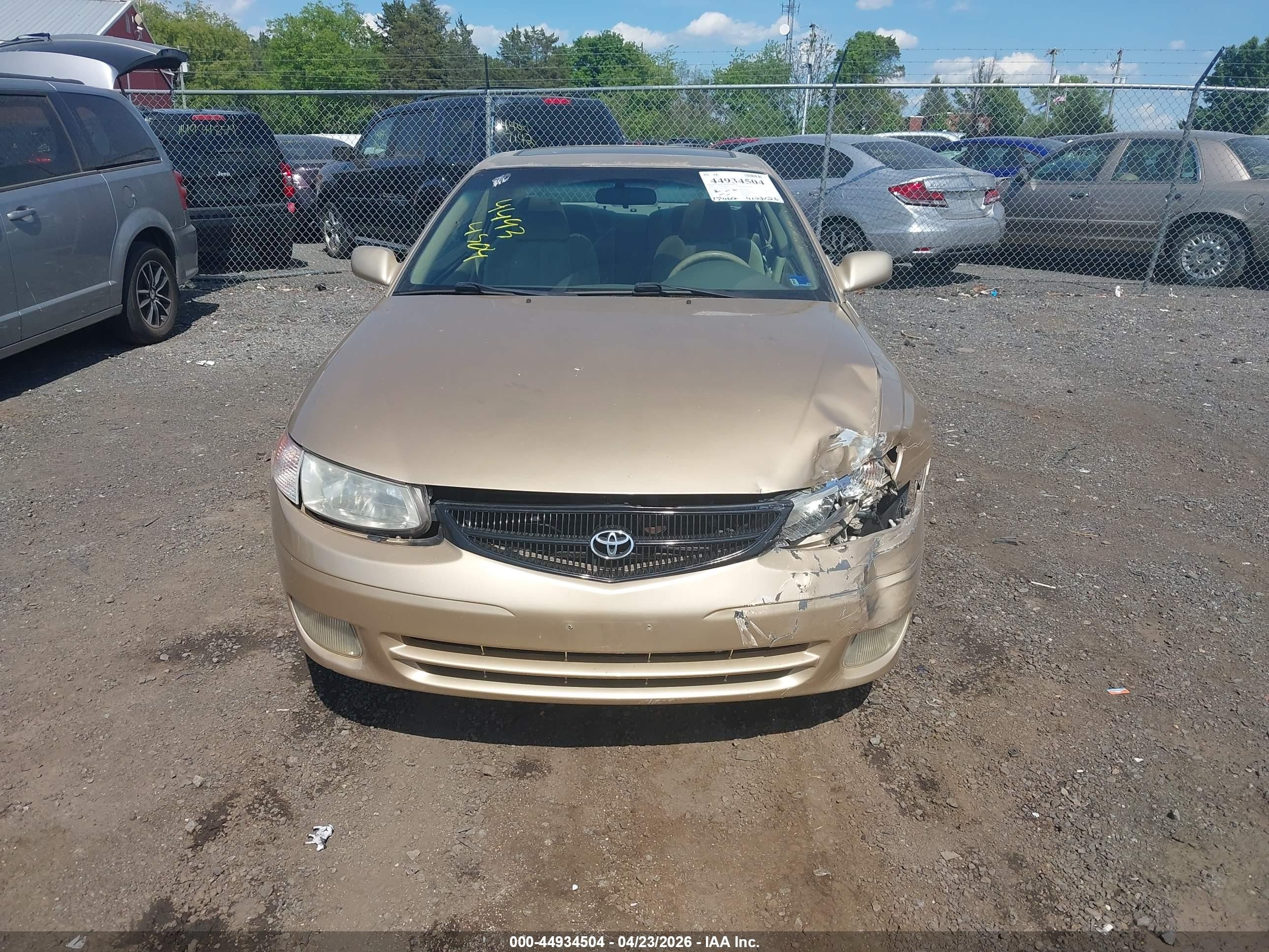 2000 Toyota Camry Solara Se Gold vin: 2T1CG22P8YC293856
