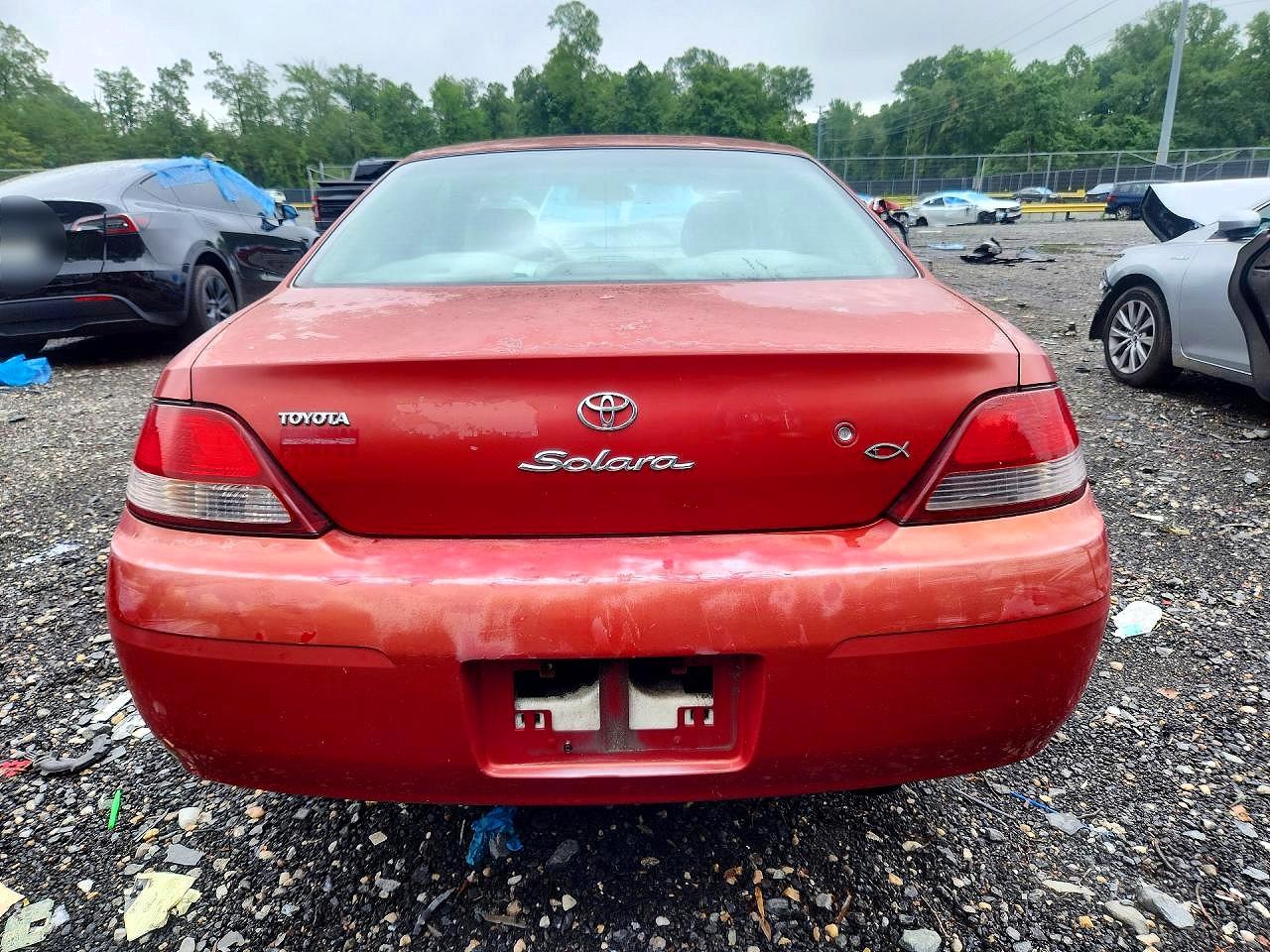 2000 Toyota Camry Solara Se Red vin: 2T1CG22P9YC262826