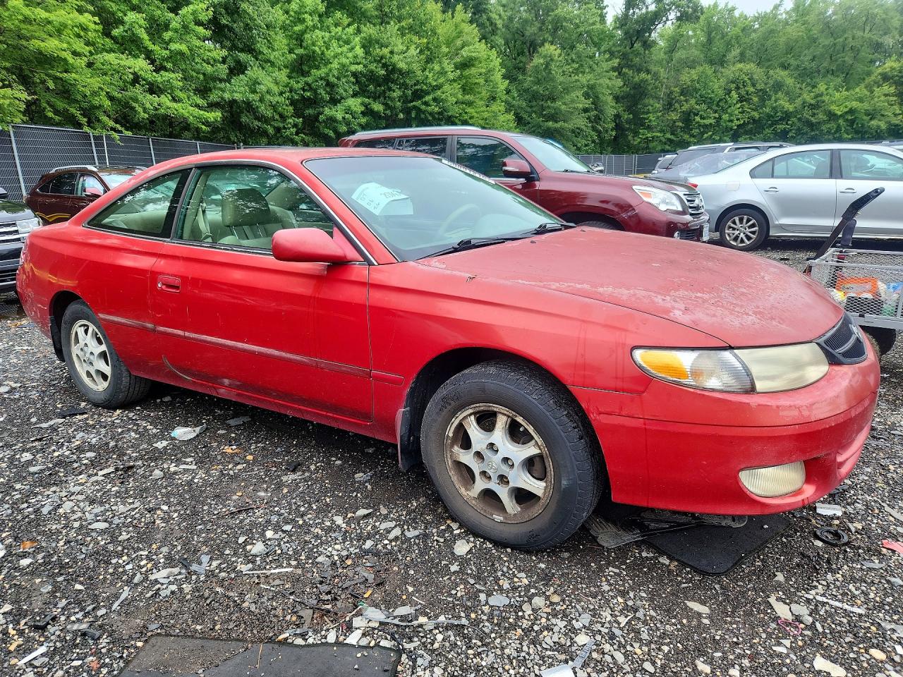 2000 Toyota Camry Solara Se Red vin: 2T1CG22P9YC262826