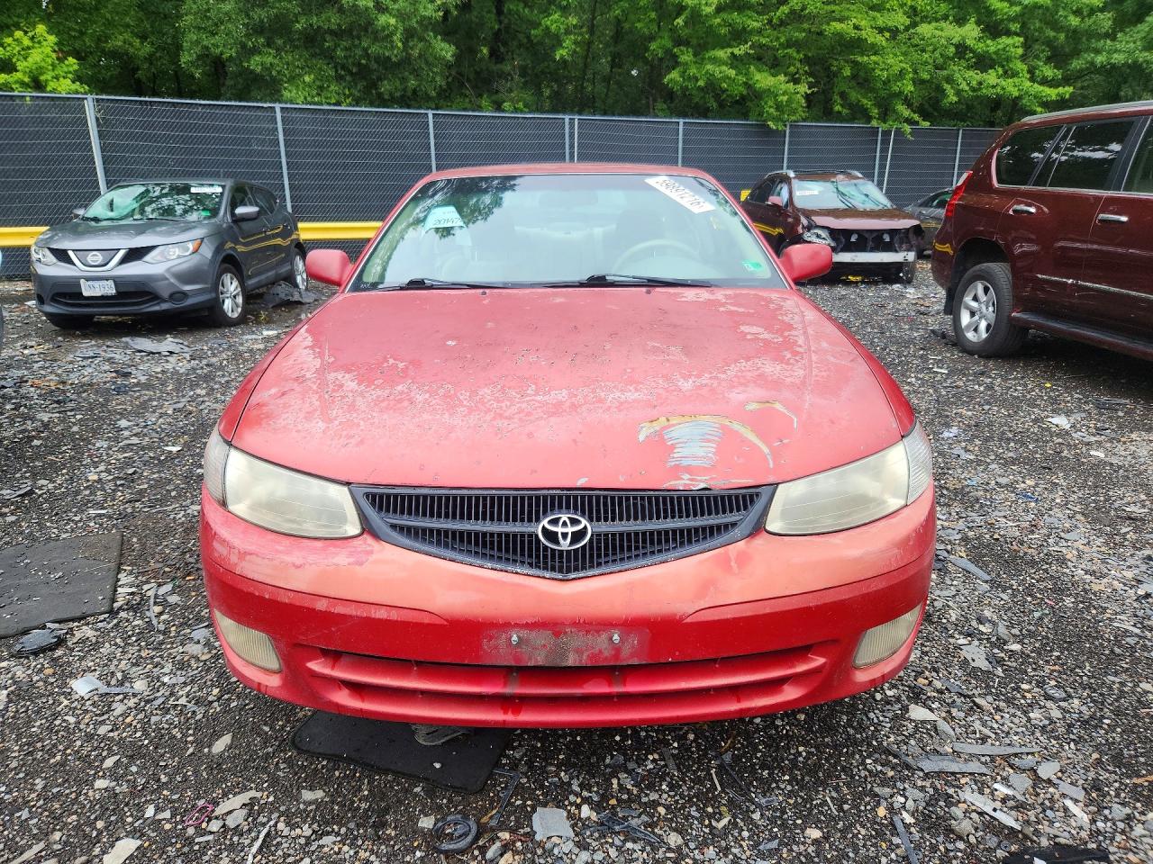2000 Toyota Camry Solara Se Red vin: 2T1CG22P9YC262826