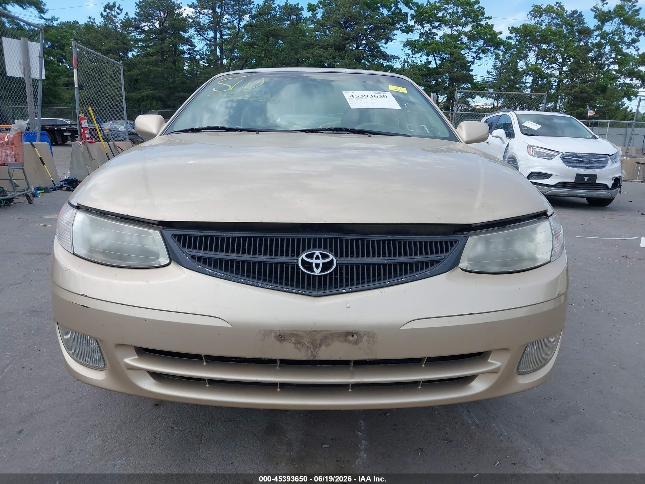 2000 Toyota Camry Solara Se Gold vin: 2T1CG22P9YC285555