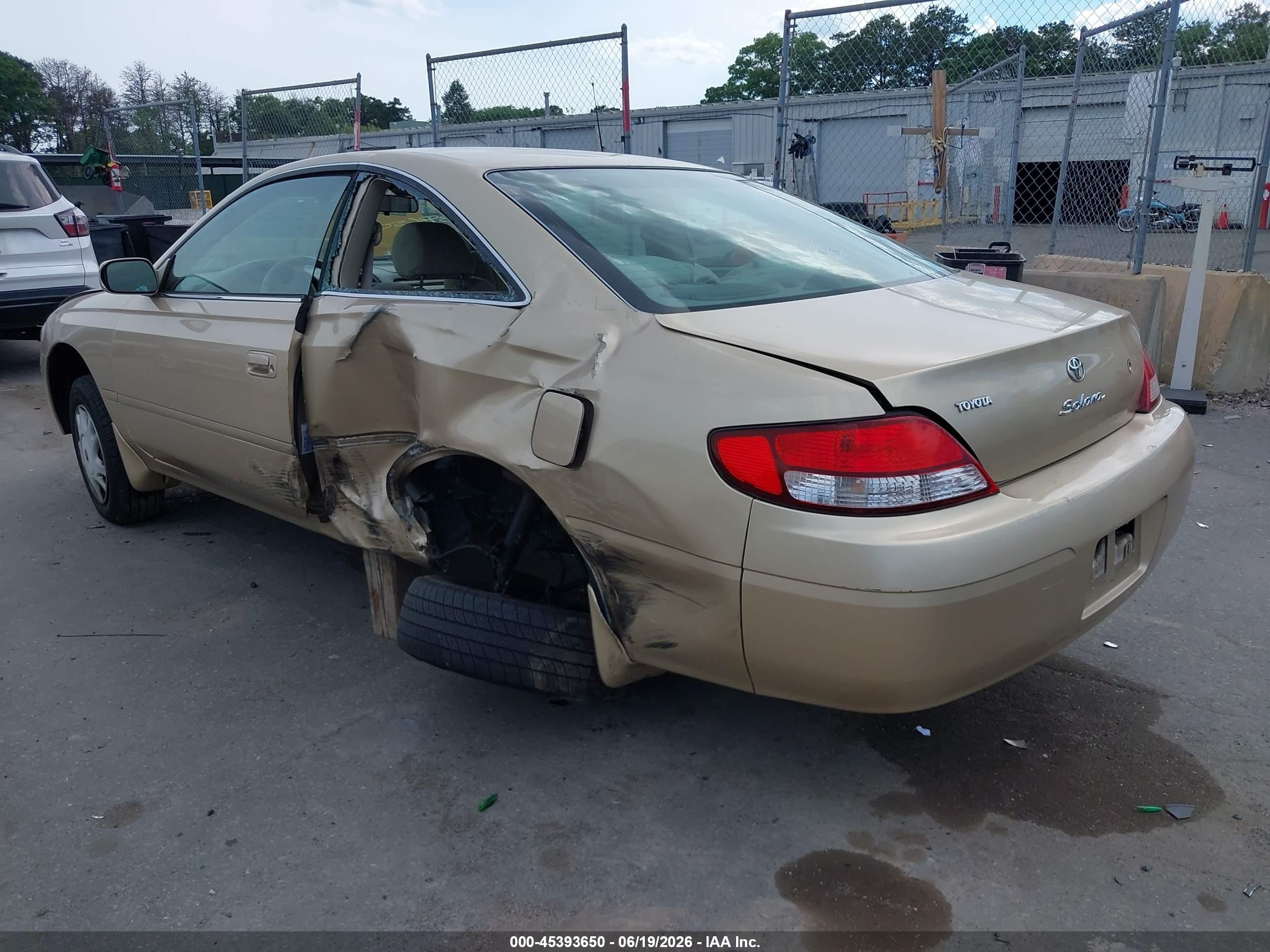 2000 Toyota Camry Solara Se Gold vin: 2T1CG22P9YC285555