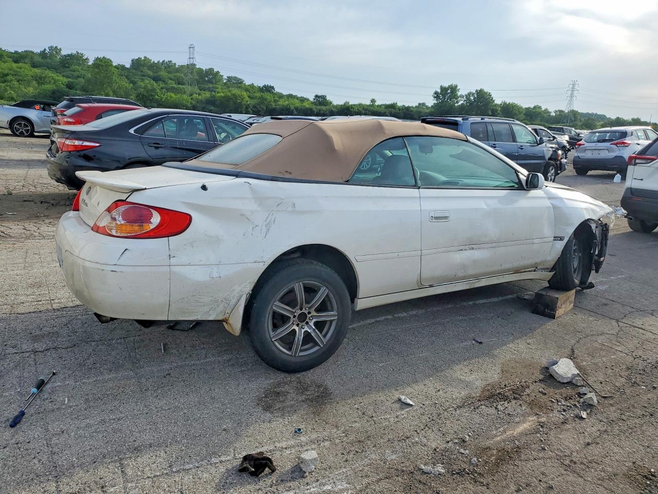 2003 Toyota Camry Solara Se White vin: 2T1FE22P83C025224