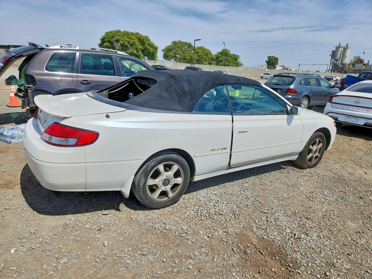 2001 Toyota Camry Solara Se V6 White vin: 2T1FF22P01C835165