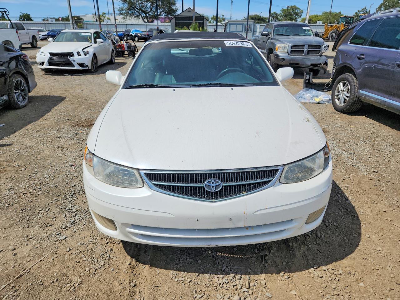 2001 Toyota Camry Solara Se V6 White vin: 2T1FF22P01C835165