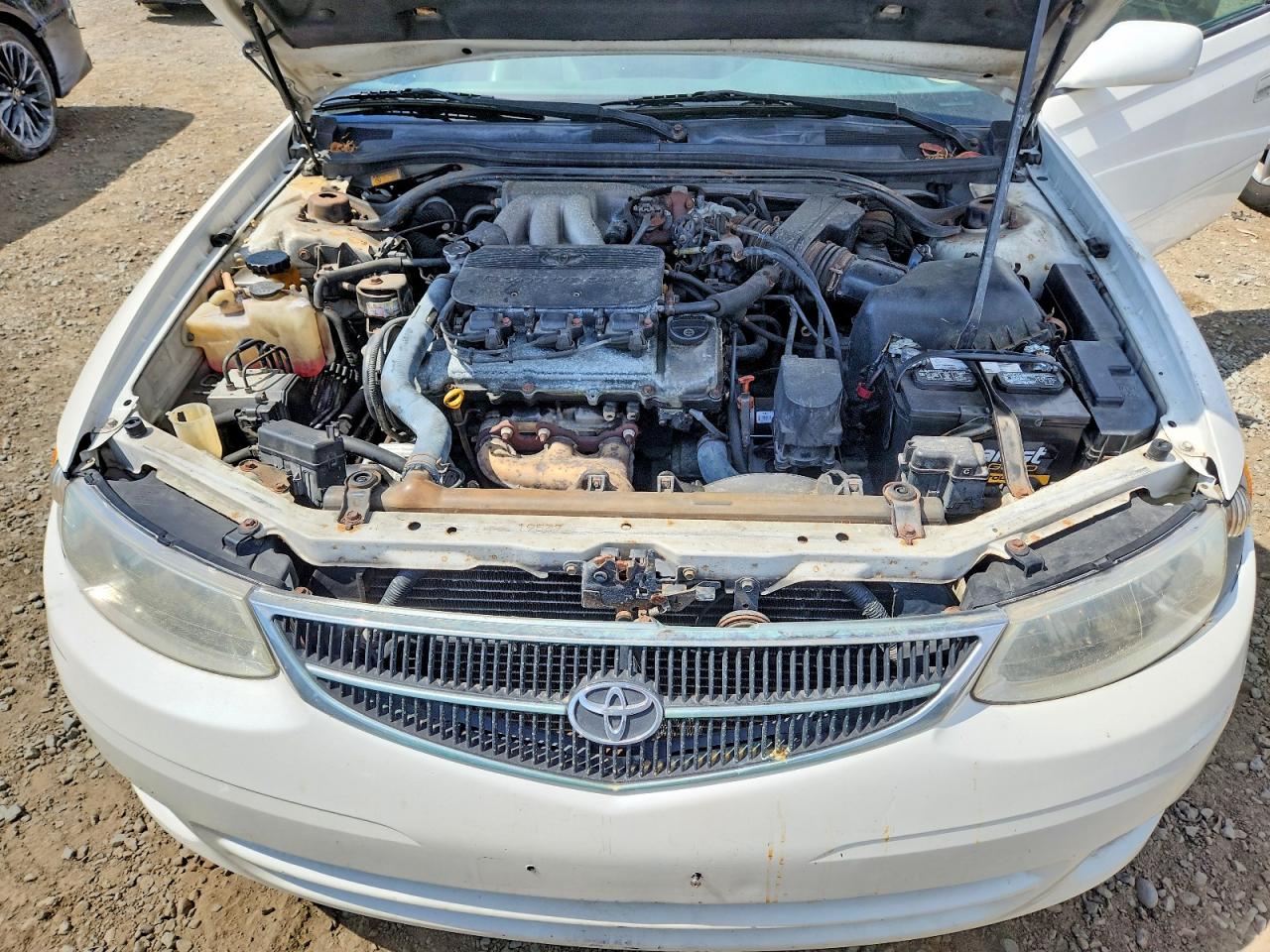 2001 Toyota Camry Solara Se V6 White vin: 2T1FF22P01C835165