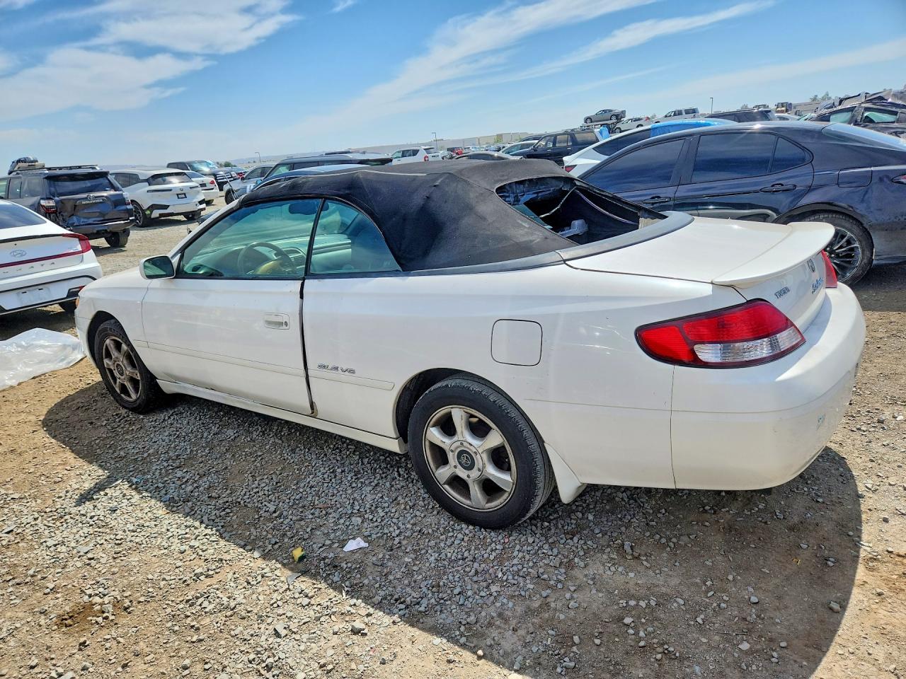 2001 Toyota Camry Solara Se V6 White vin: 2T1FF22P01C835165