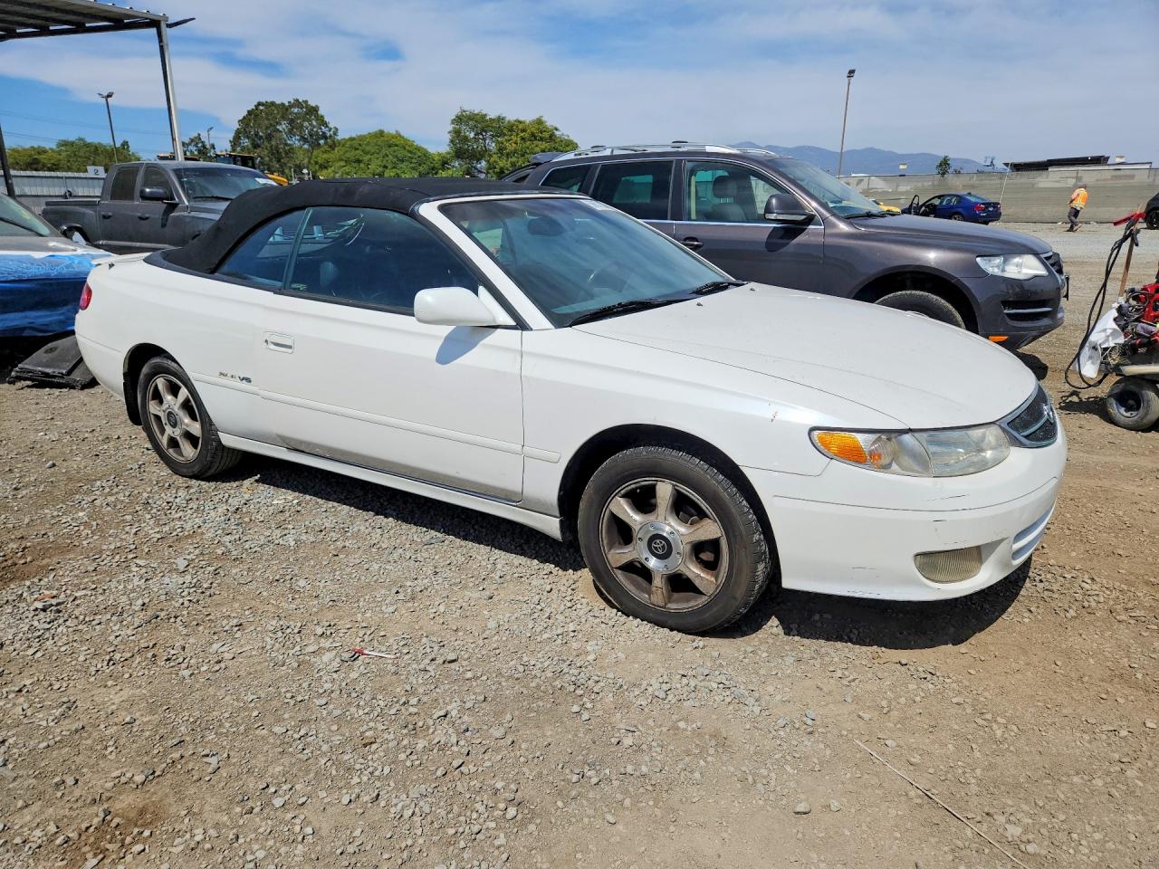 2001 Toyota Camry Solara Se V6 White vin: 2T1FF22P01C835165