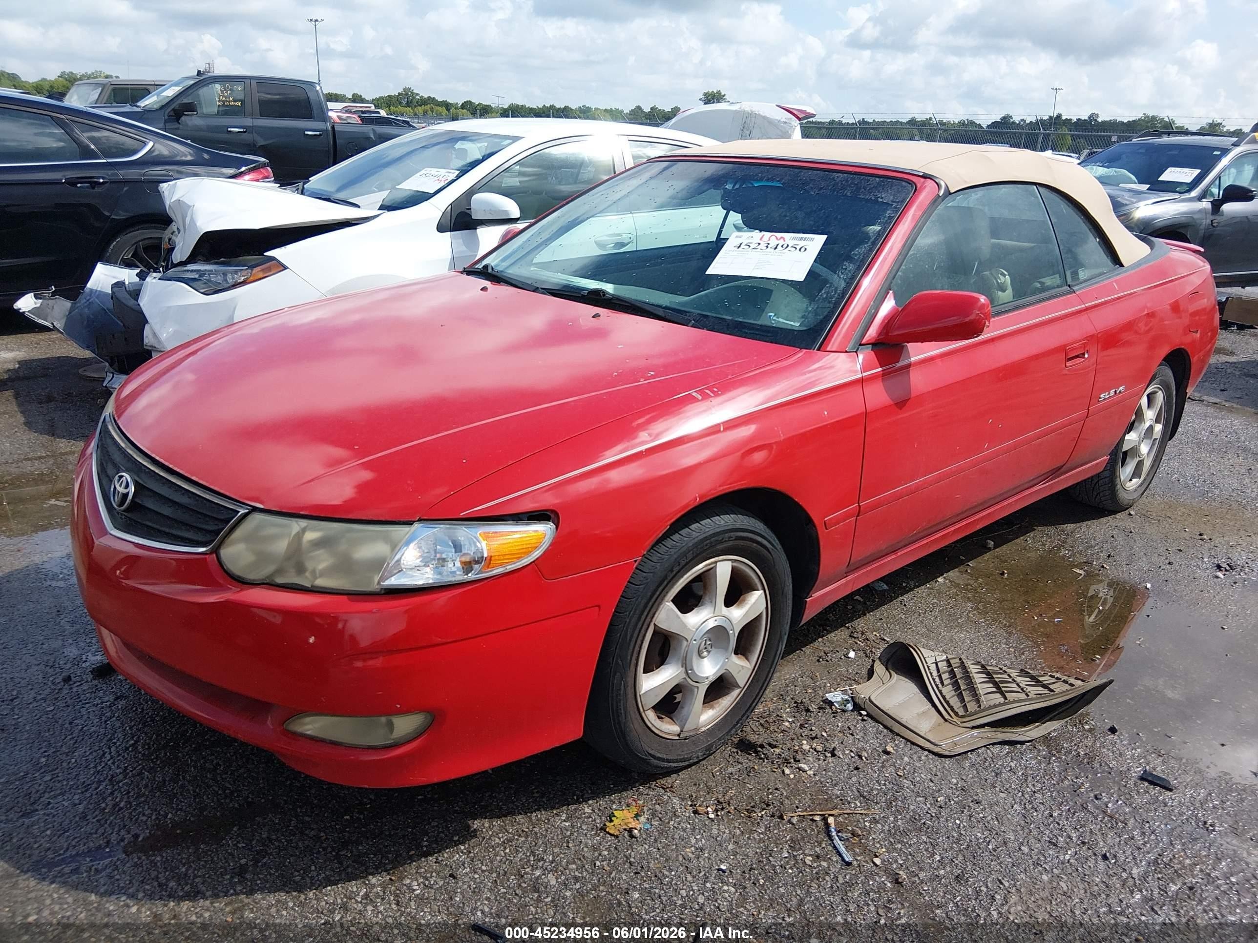 2002 Toyota Camry Solara Sle V6 Красный vin: 2T1FF22P22C599331