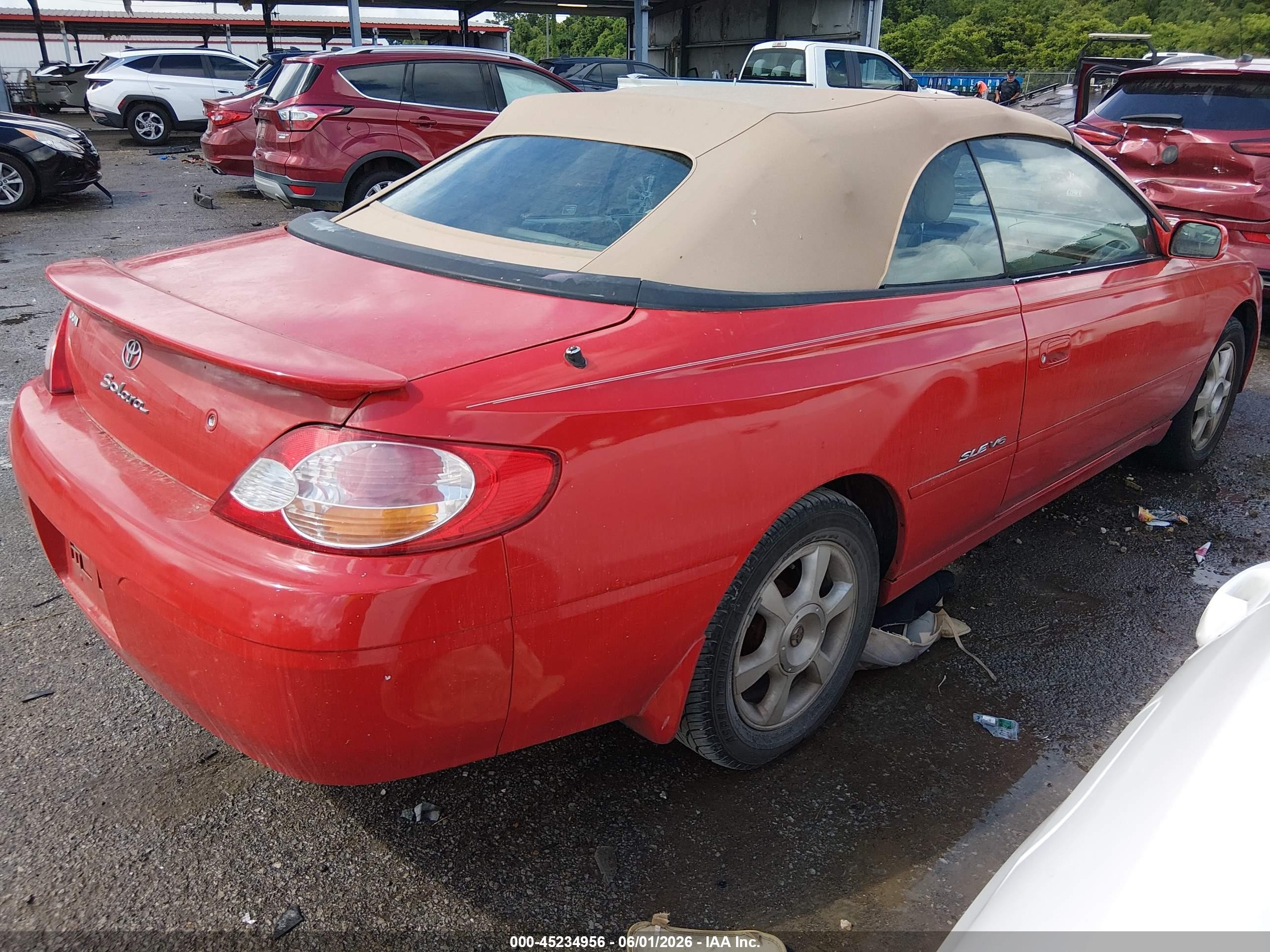 2002 Toyota Camry Solara Sle V6 Красный vin: 2T1FF22P22C599331