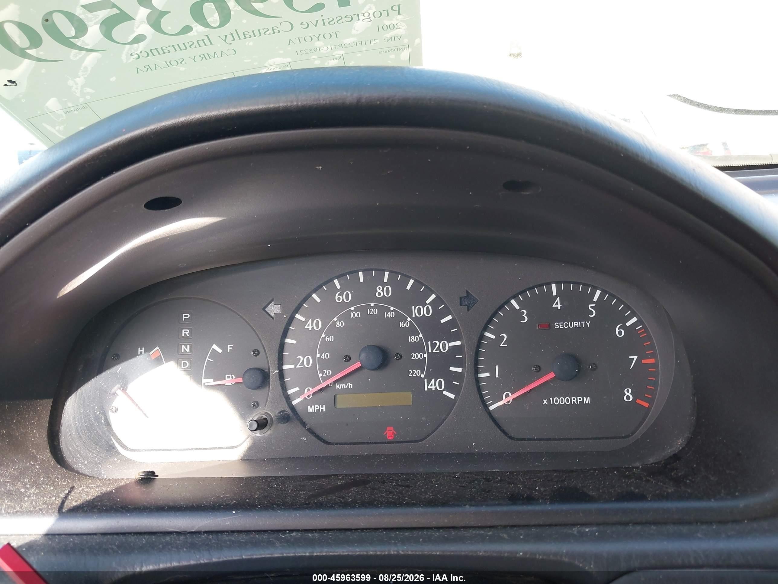 2001 Toyota Camry Solara Sle V6 Gray vin: 2T1FF22P31C495221