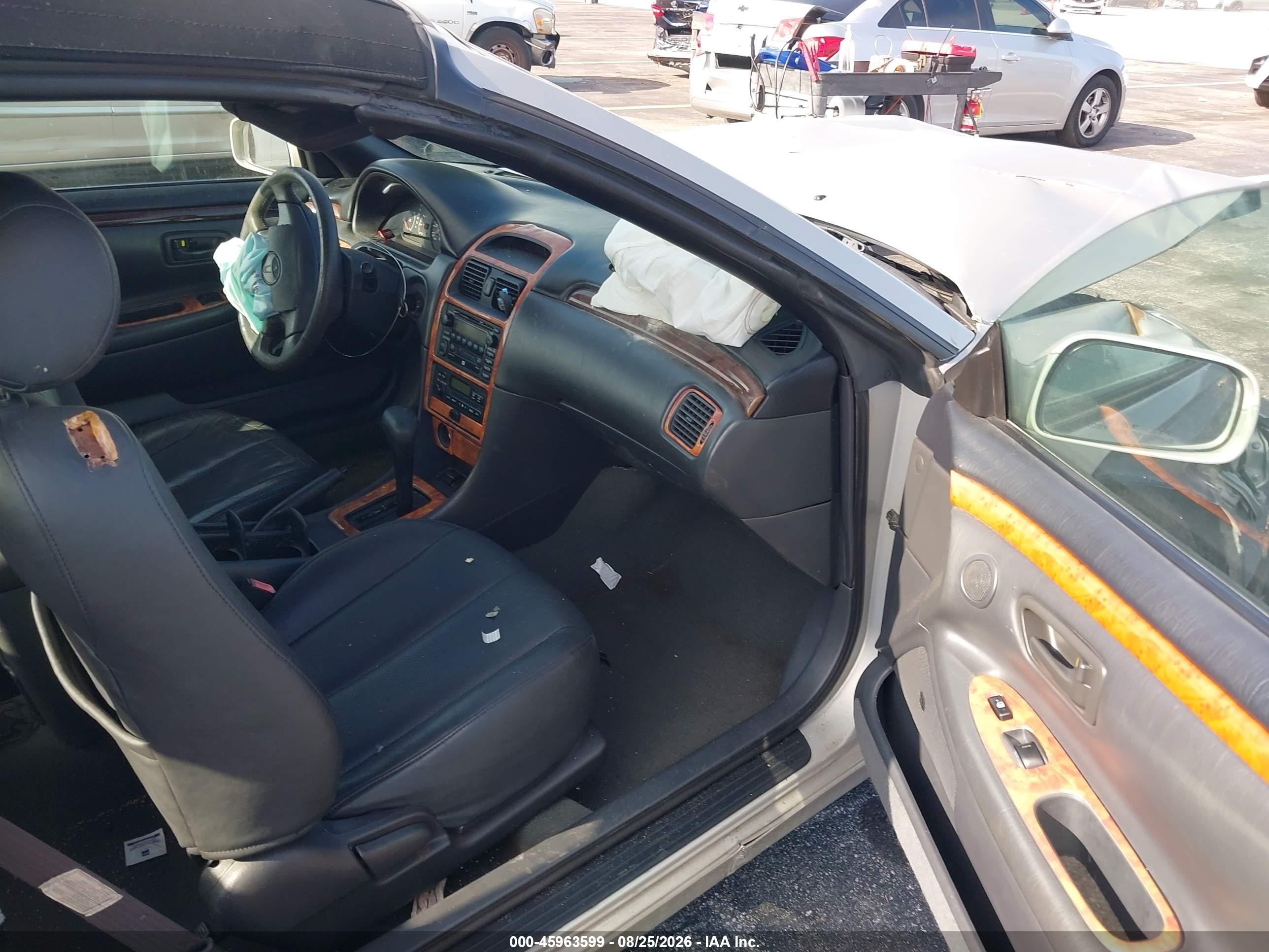 2001 Toyota Camry Solara Sle V6 Gray vin: 2T1FF22P31C495221