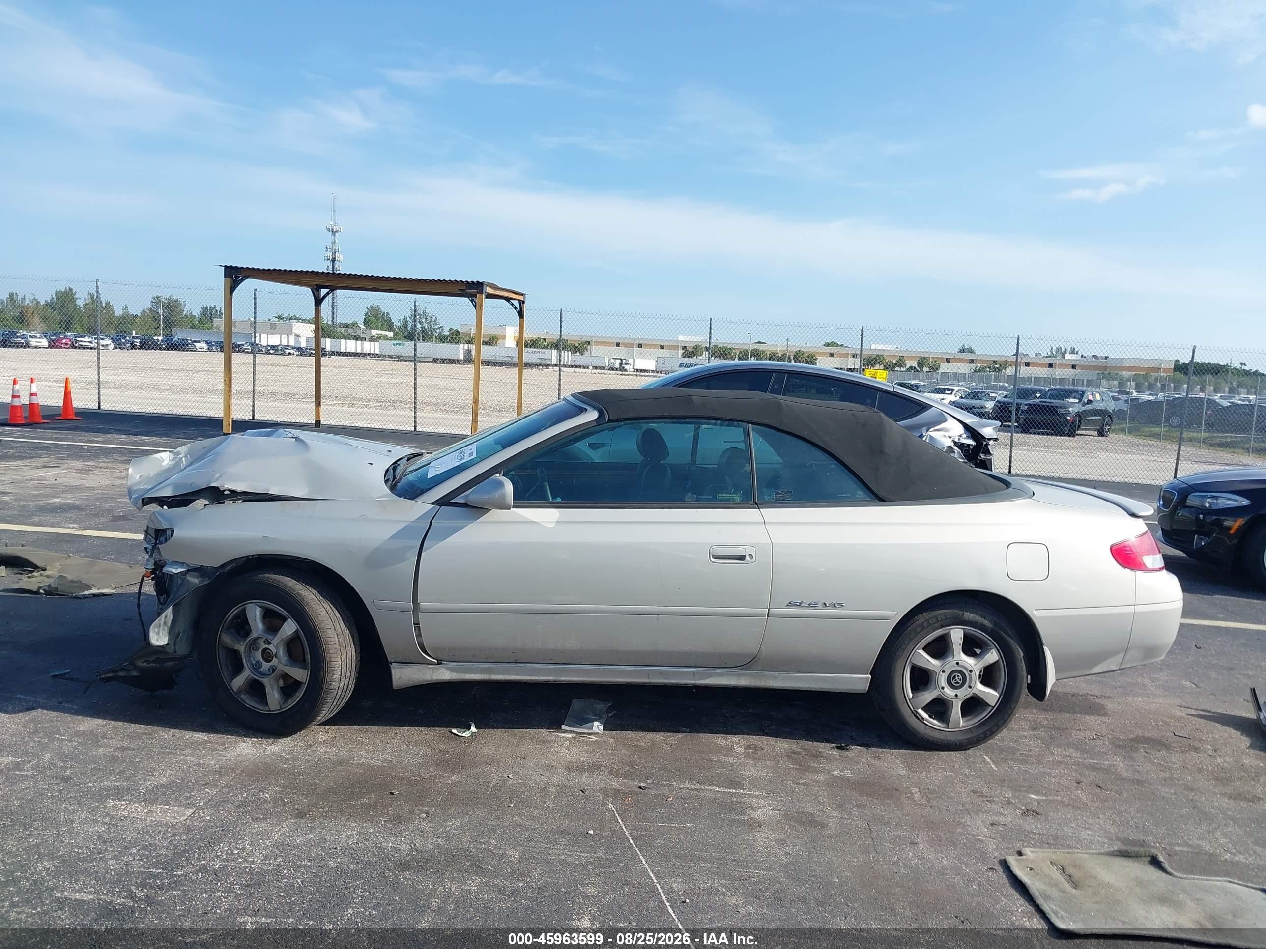 2001 Toyota Camry Solara Sle V6 Gray vin: 2T1FF22P31C495221