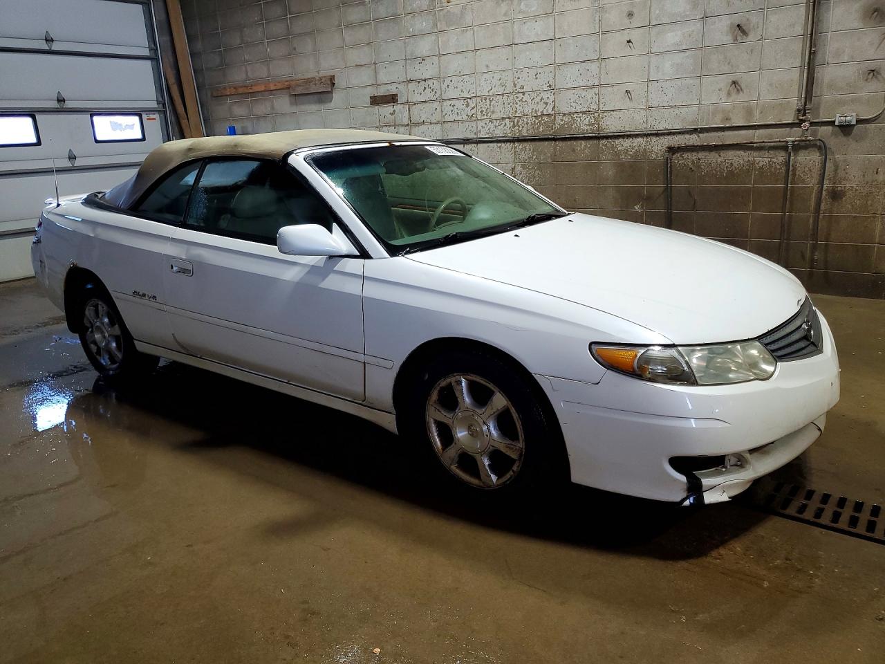 2002 Toyota Camry Solara Sle V6 White vin: 2T1FF22PX2C575536