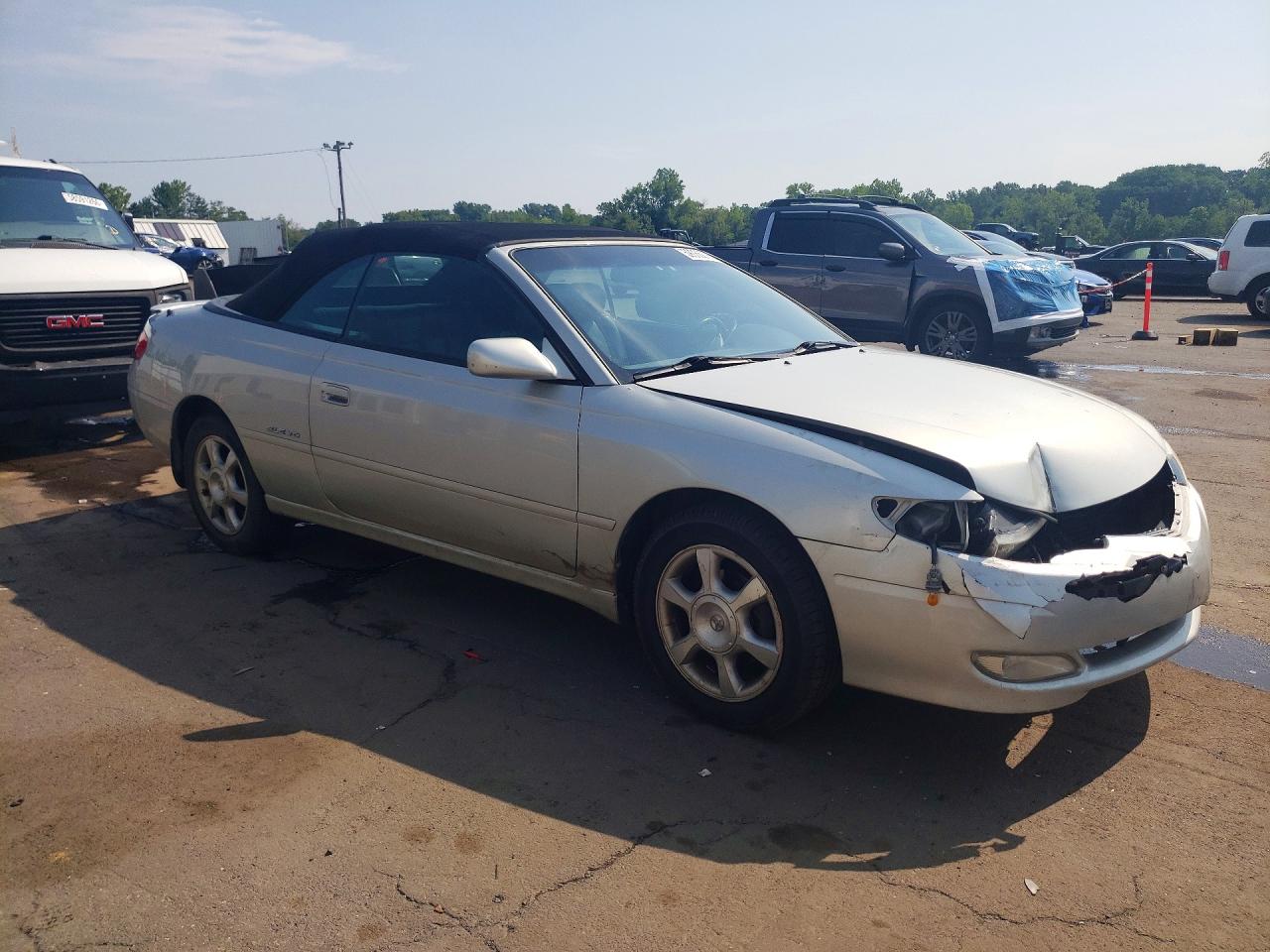 2002 Toyota Camry Solara Sle V6 Silver vin: 2T1FF28P02C594913