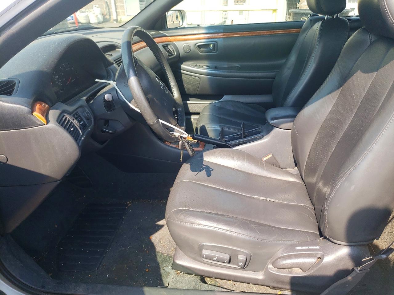 2002 Toyota Camry Solara Sle V6 Silver vin: 2T1FF28P02C594913