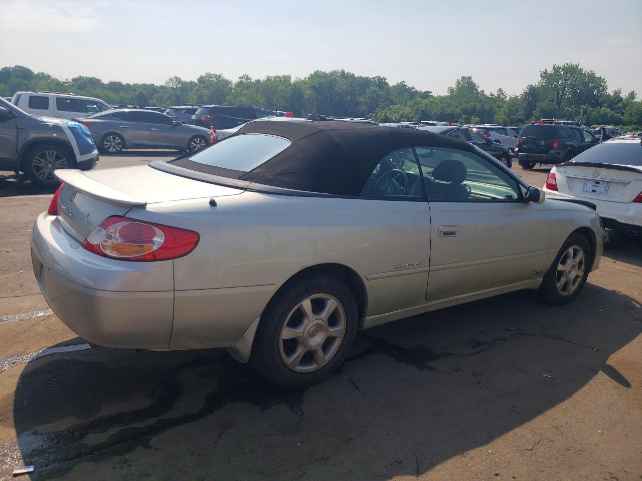 2002 Toyota Camry Solara Sle V6 Silver vin: 2T1FF28P02C594913