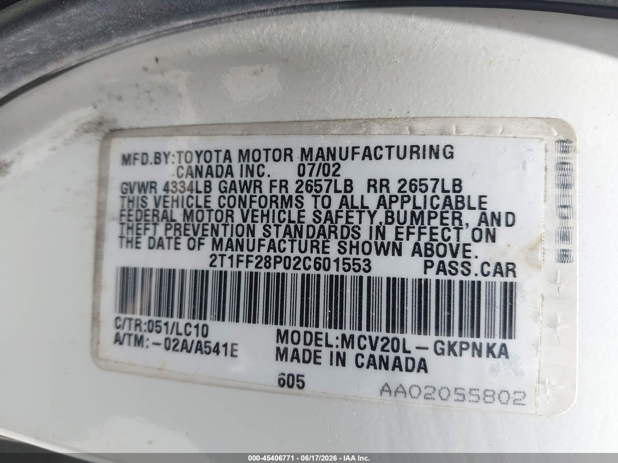 2002 Toyota Camry Solara Sle White vin: 2T1FF28P02C601553