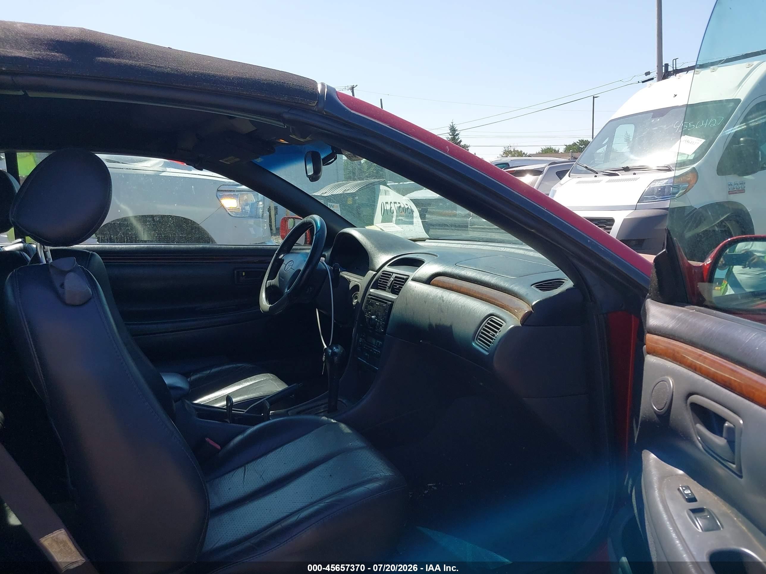 2001 Toyota Camry Solara Sle V6 Red vin: 2T1FF28P11C460281