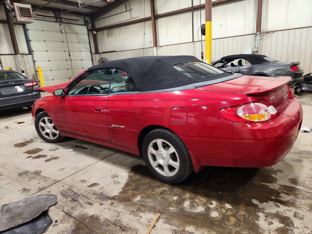 2002 Toyota Camry Solara Sle V6 Red vin: 2T1FF28P12C571169