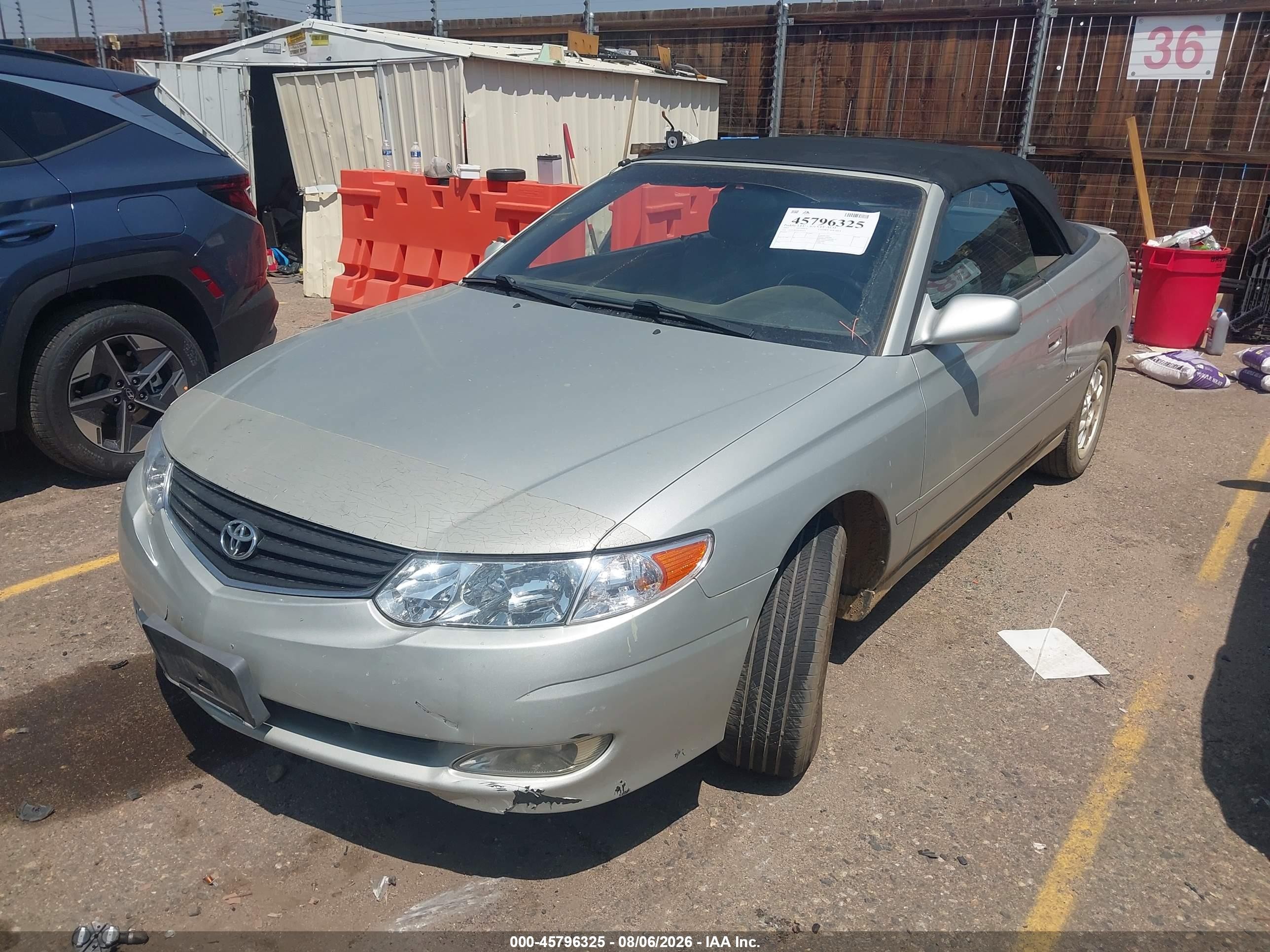 2002 Toyota Camry Solara Sle Серый vin: 2T1FF28P22C602025