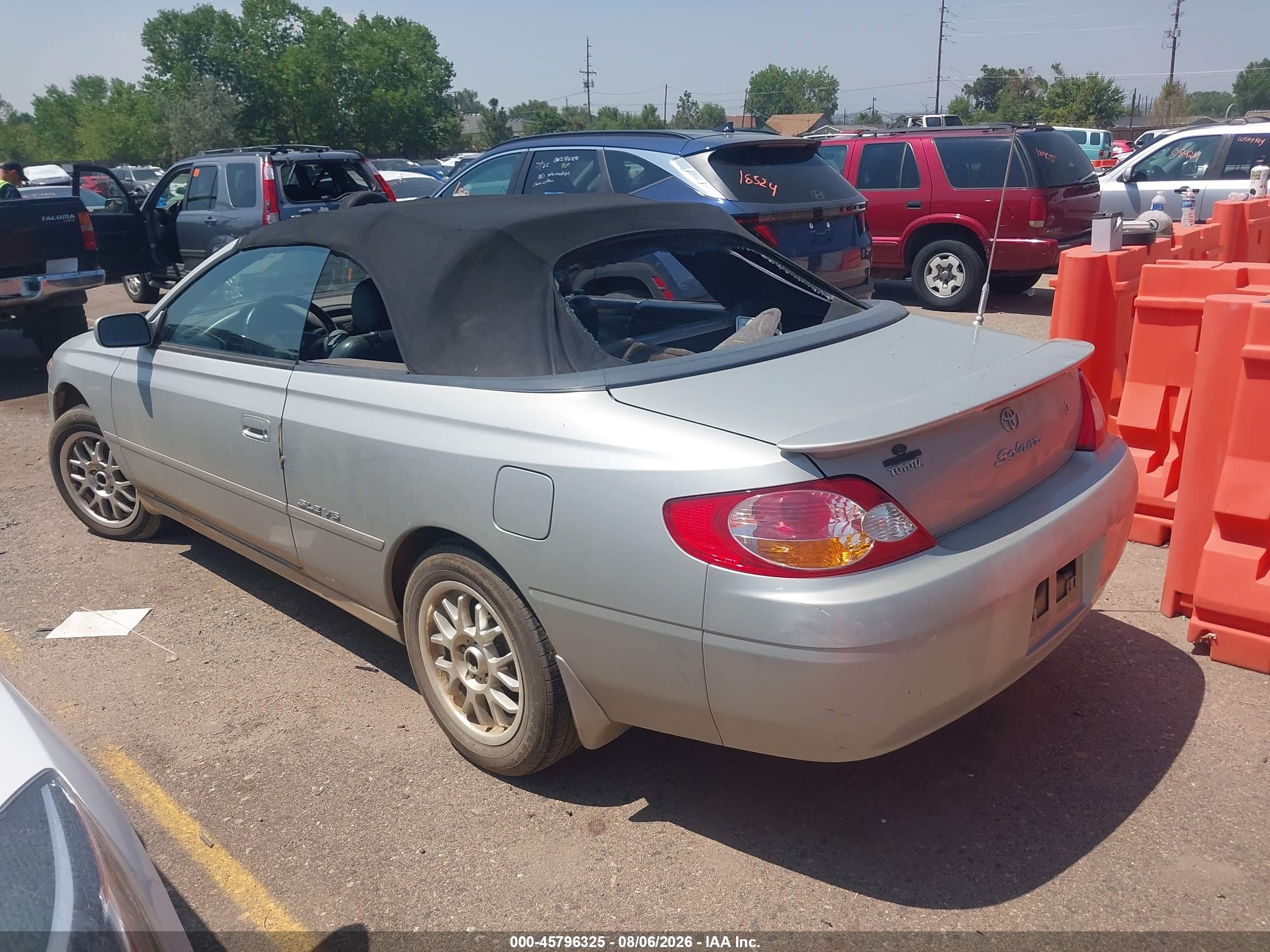 2002 Toyota Camry Solara Sle Серый vin: 2T1FF28P22C602025