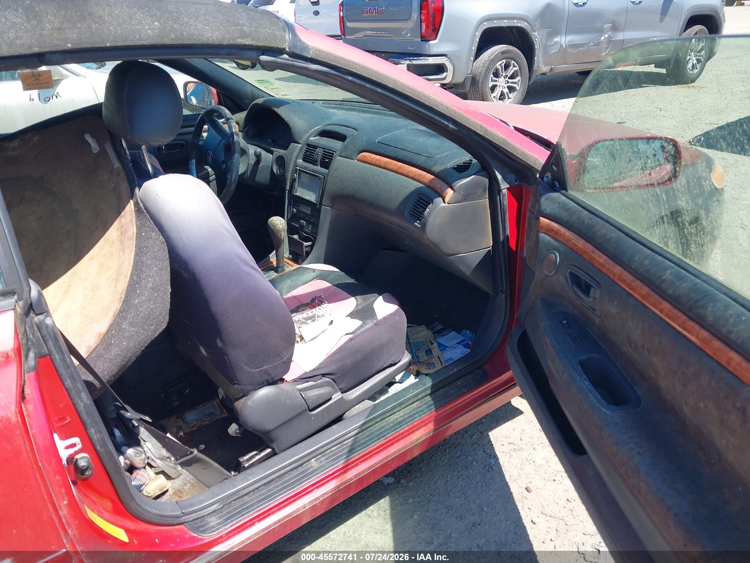 2002 Toyota Camry Solara Sle Red vin: 2T1FF28P52C592249