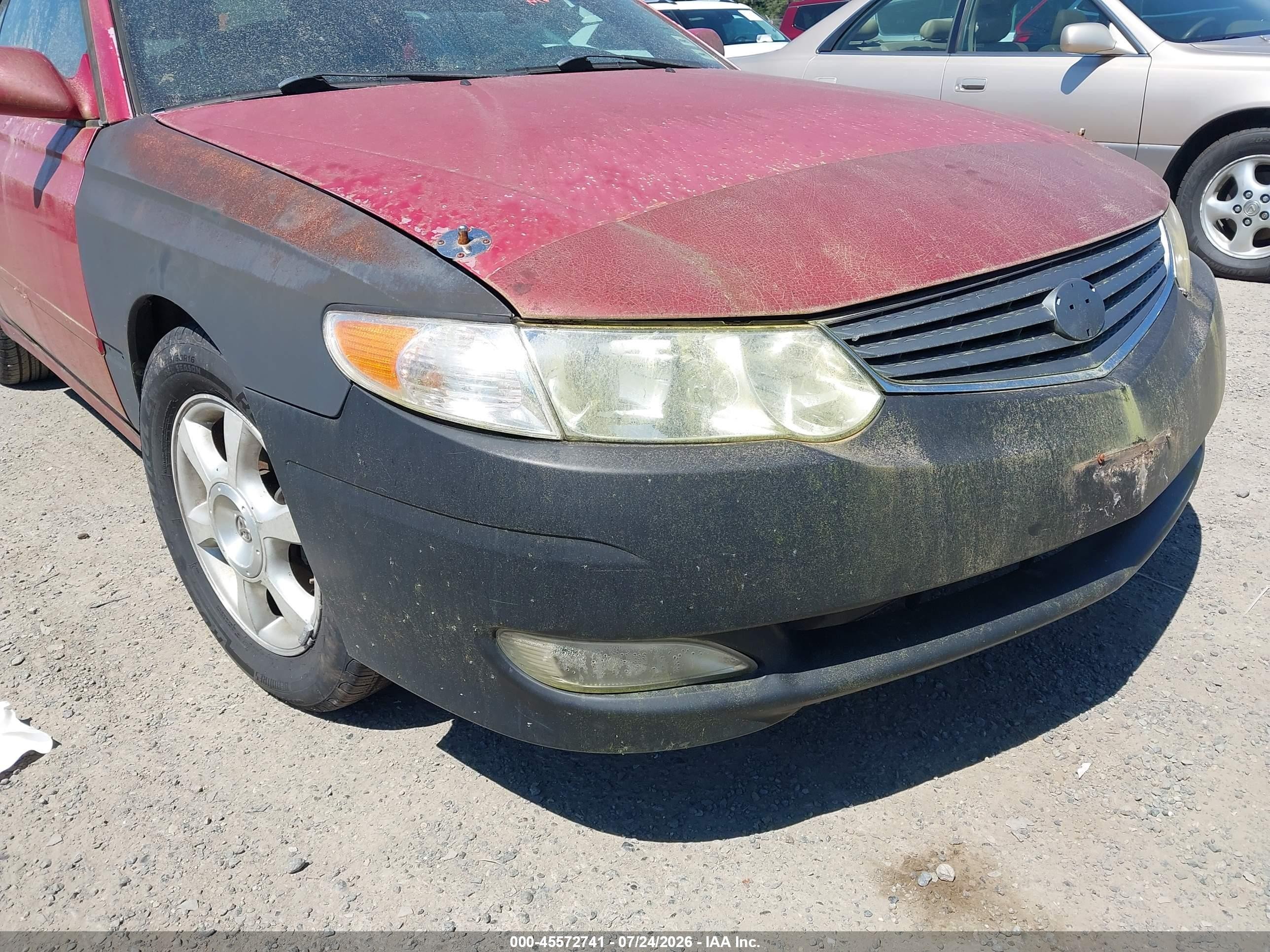 2002 Toyota Camry Solara Sle Red vin: 2T1FF28P52C592249