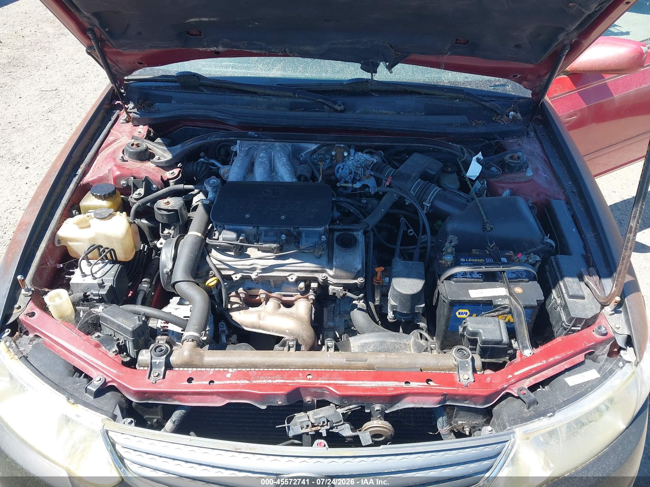 2002 Toyota Camry Solara Sle Red vin: 2T1FF28P52C592249