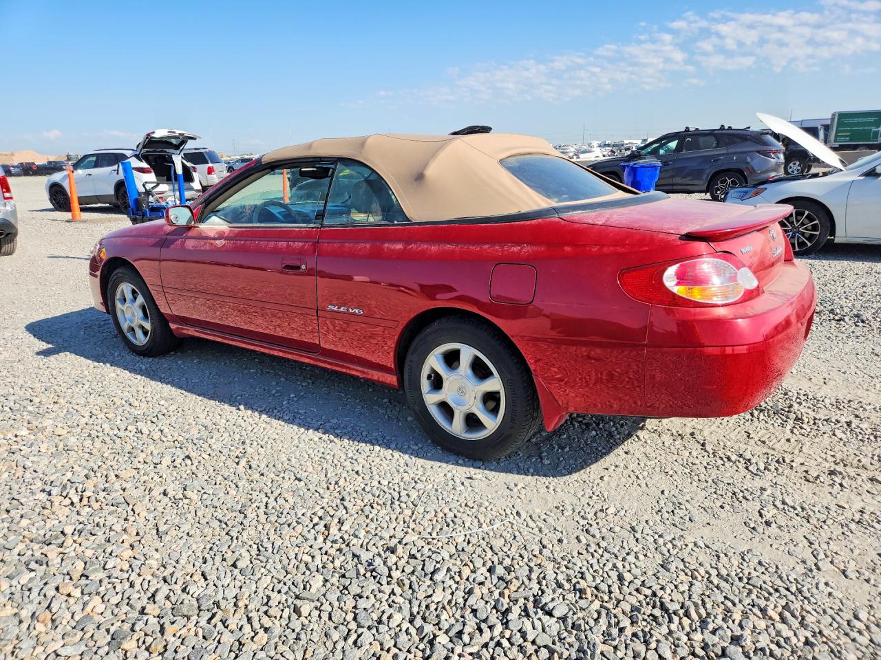 2003 Toyota Camry Solara Sle V6 Red vin: 2T1FF28P53C610461